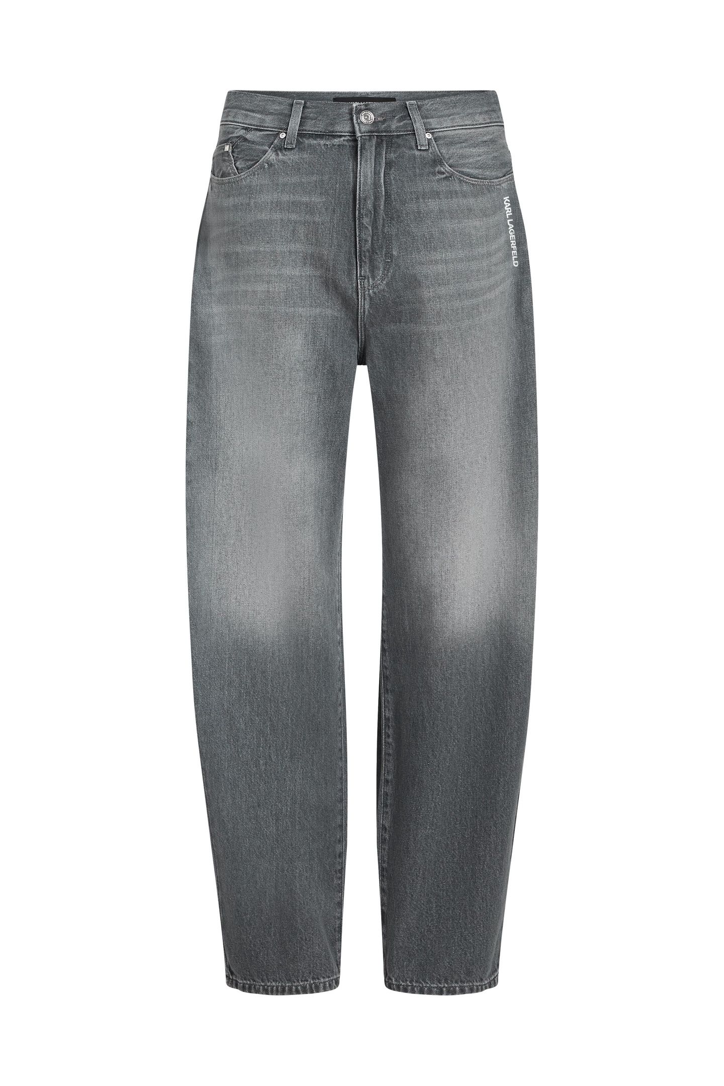 IKON BARREL DENIM PANTS WASHED LIGHT GREY 4