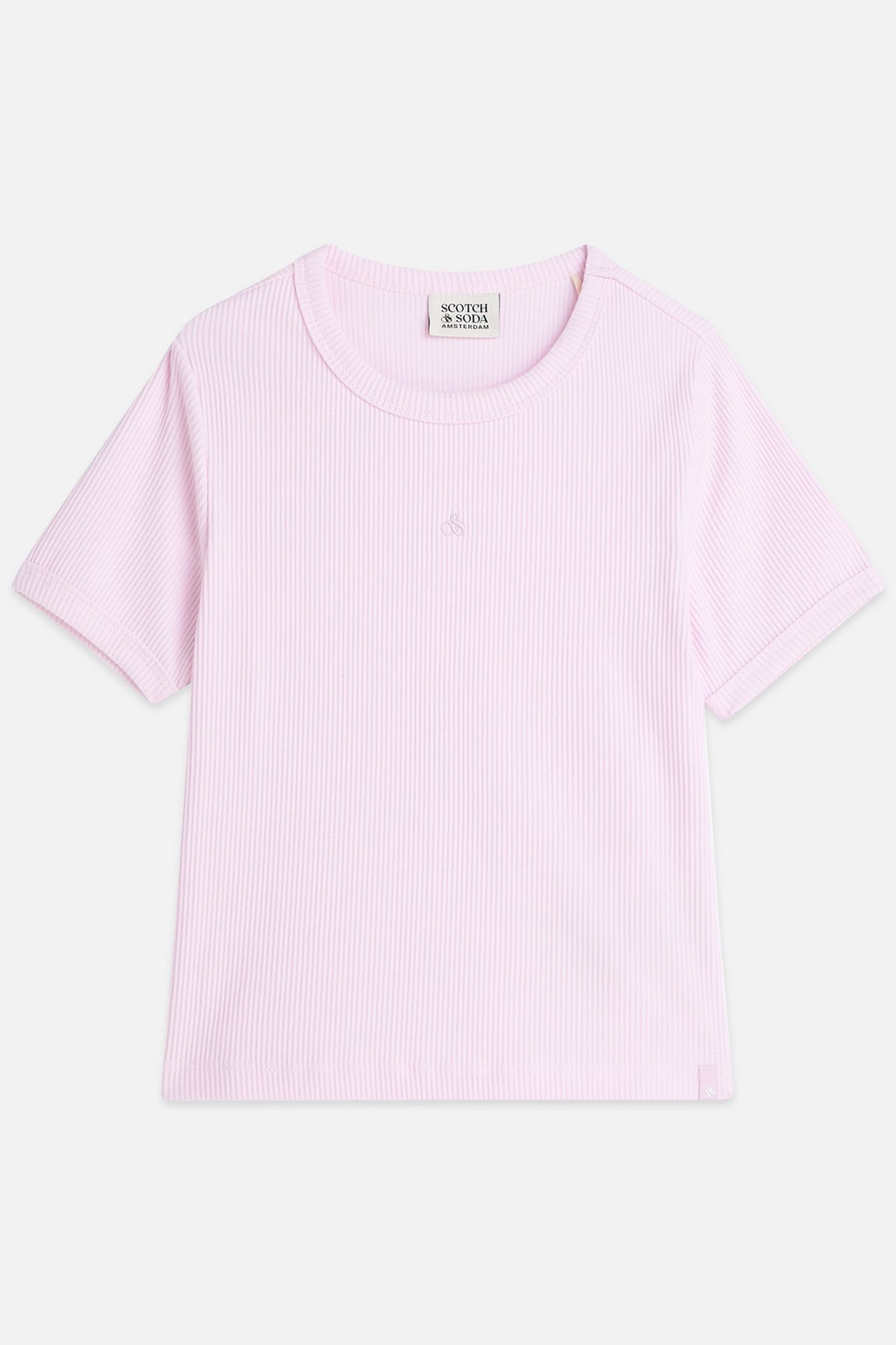 GIRLS SEASONAL CORE RIBBED SLIMFIT TSHIRT FIRE PINK 651 1