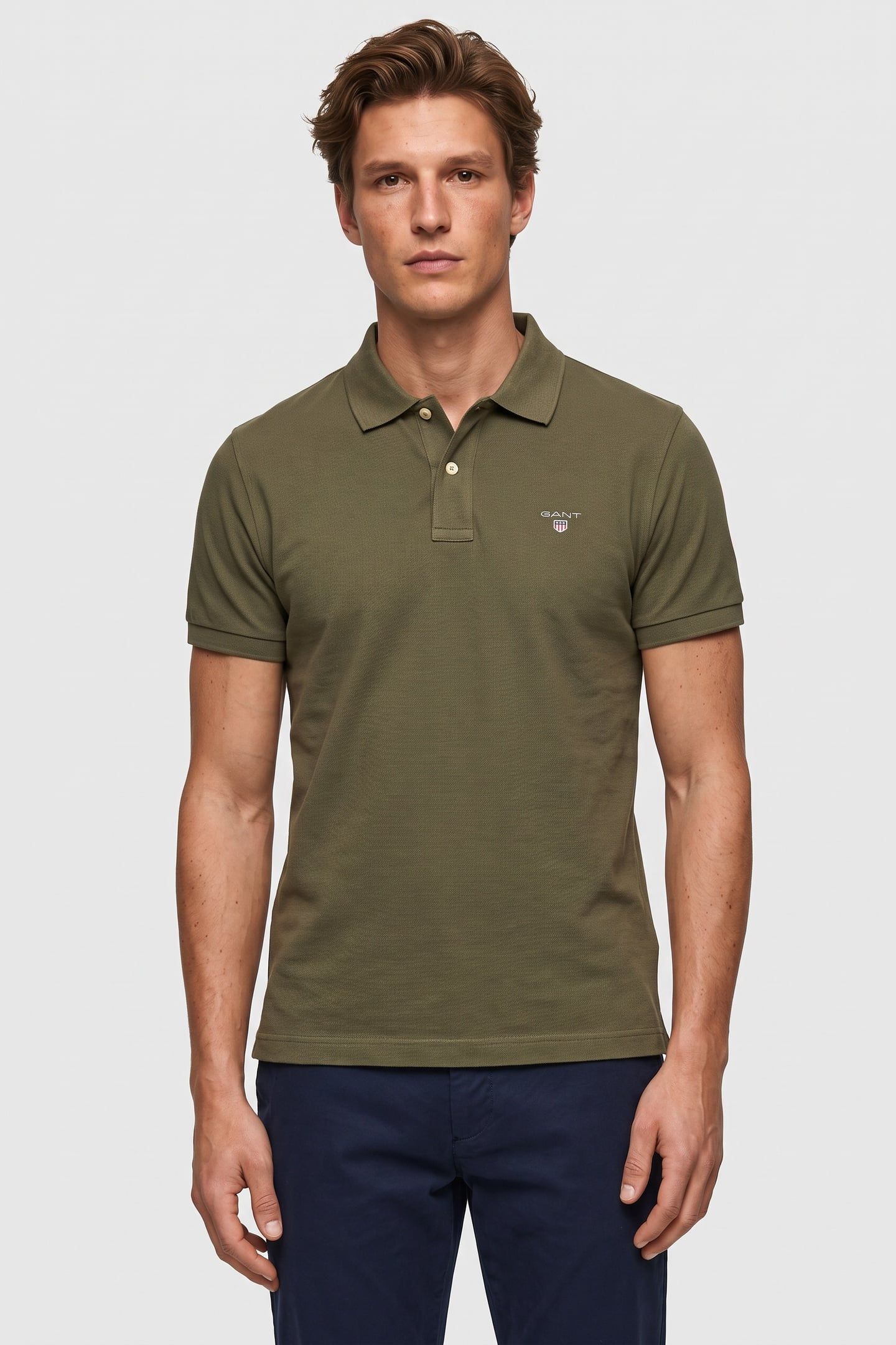CLASSIC REGULAR POLO SHIRT KHAKI GREEN 1