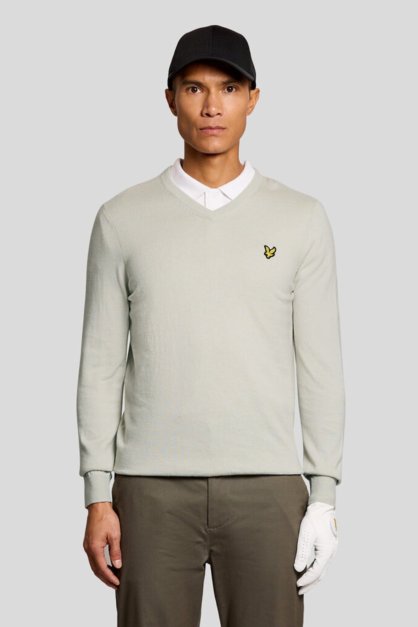 GOLF V NECK PULLOVER CLOUD 1