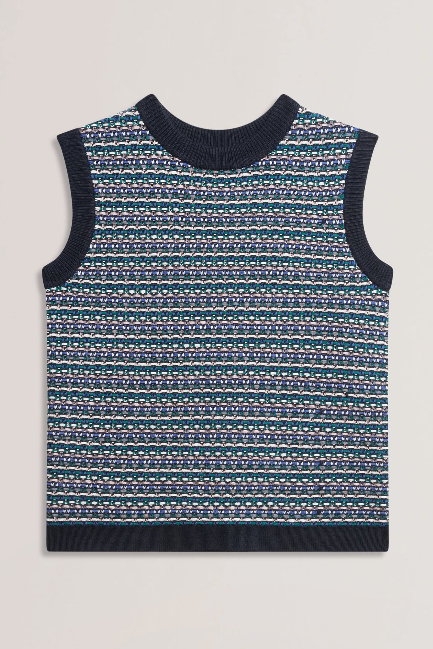 SAMIRHA INTEREST KNIT TANK NAVY 3
