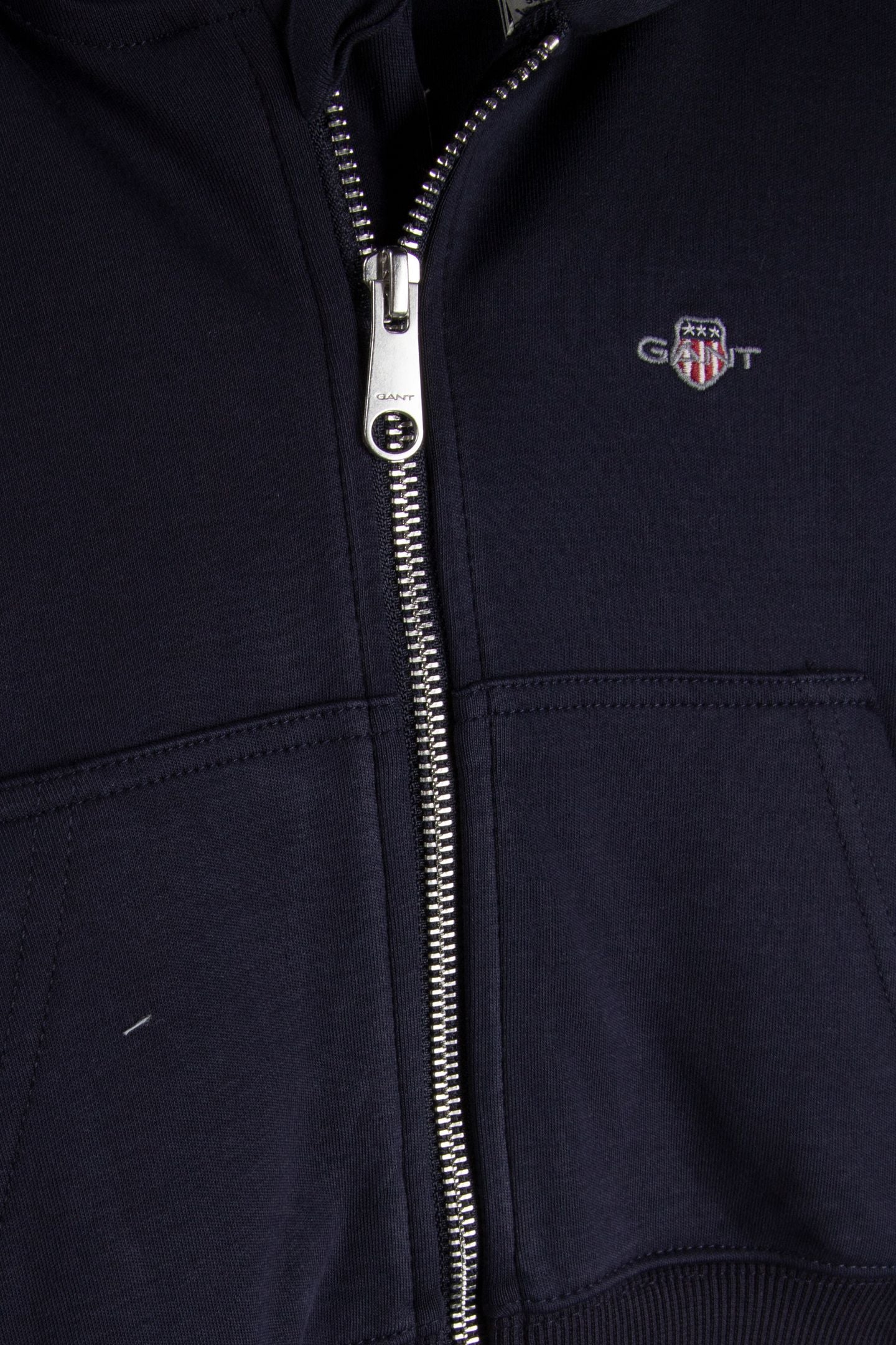 KIDS GIRLS SHIELD OVERSIZE CROP ZIP HOODIE EVENING BLUE 4