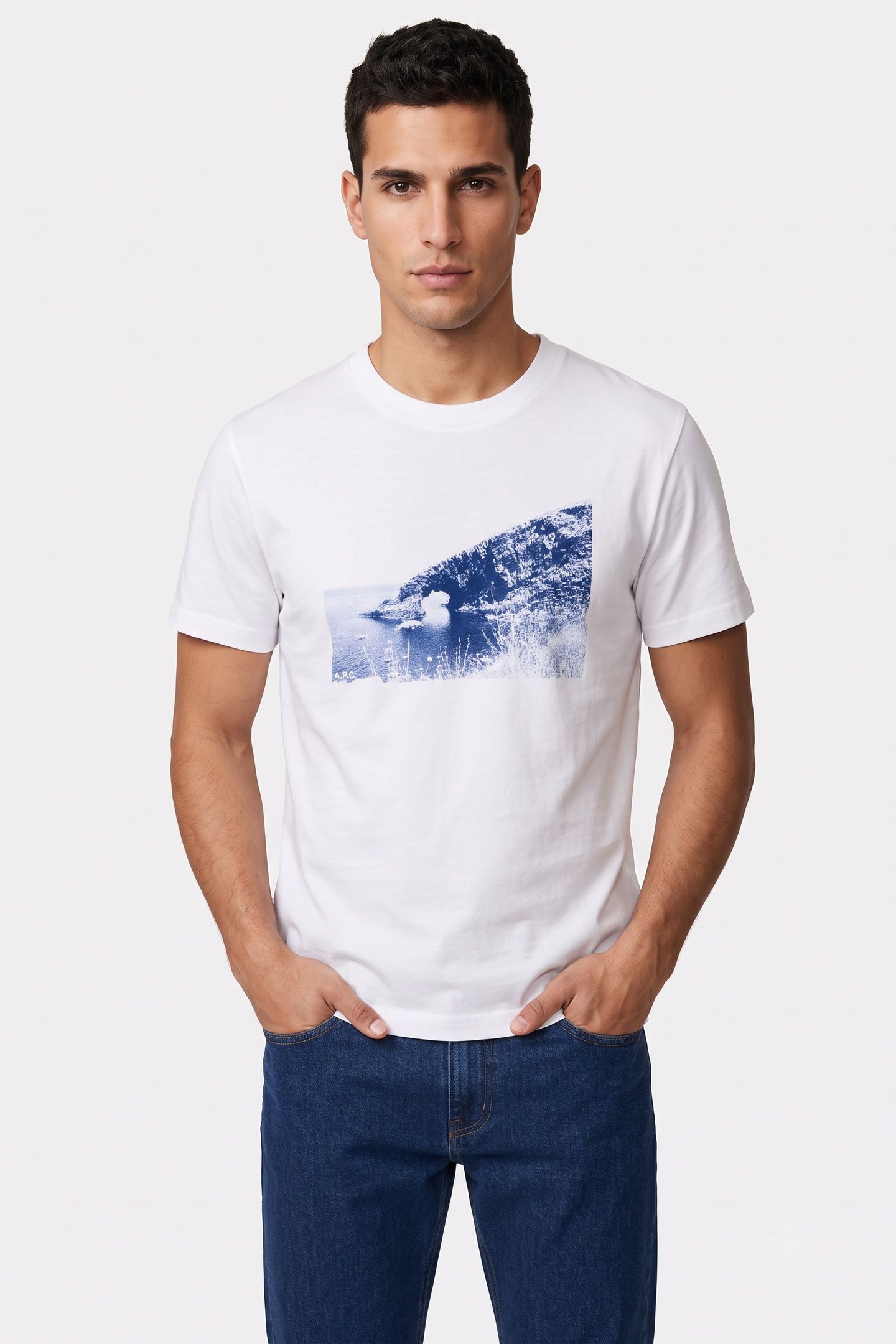UNISEX T-SHIRT CLIFF WHITE 2