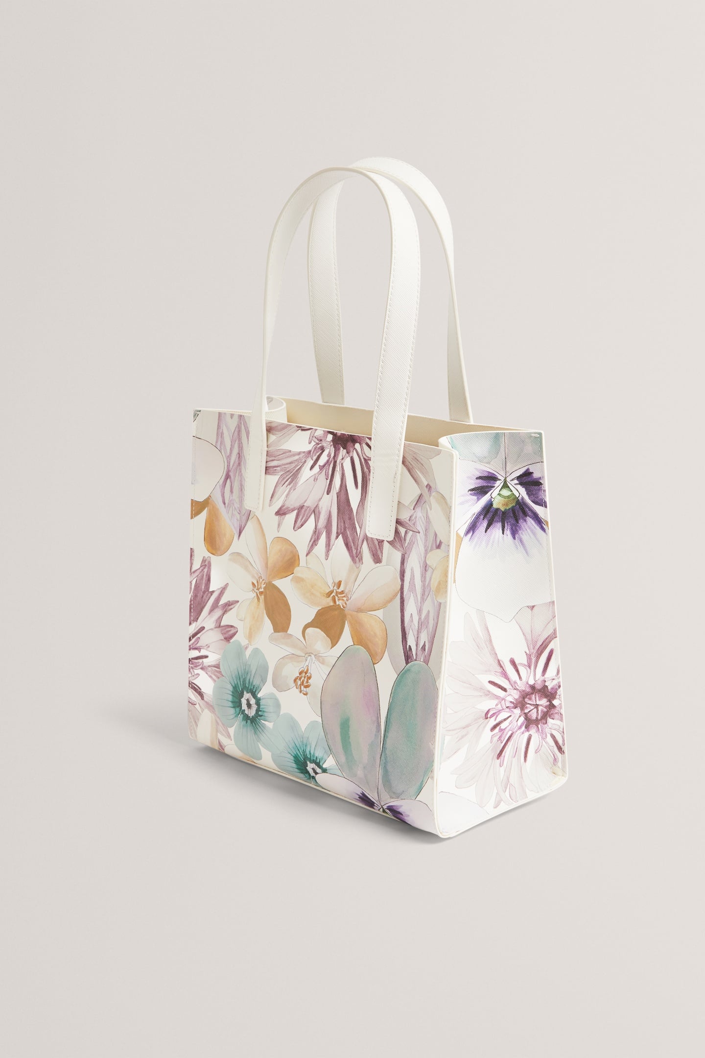 PETAL PRINT SMALL ICON BAG WHITE 2