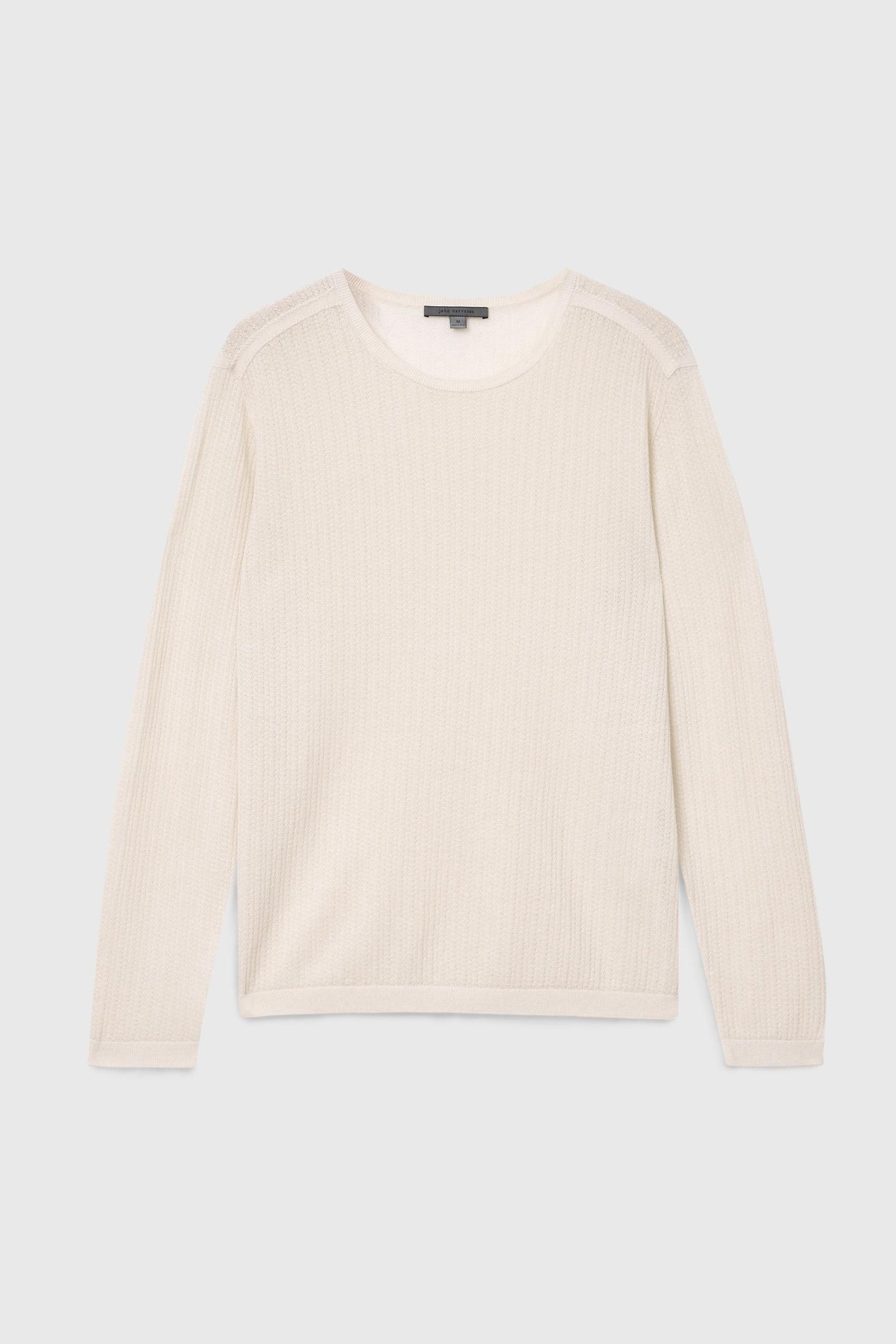 ESPERIA REGULAR FIT LS CREWNECK WITH PIN EGG SHELL 2