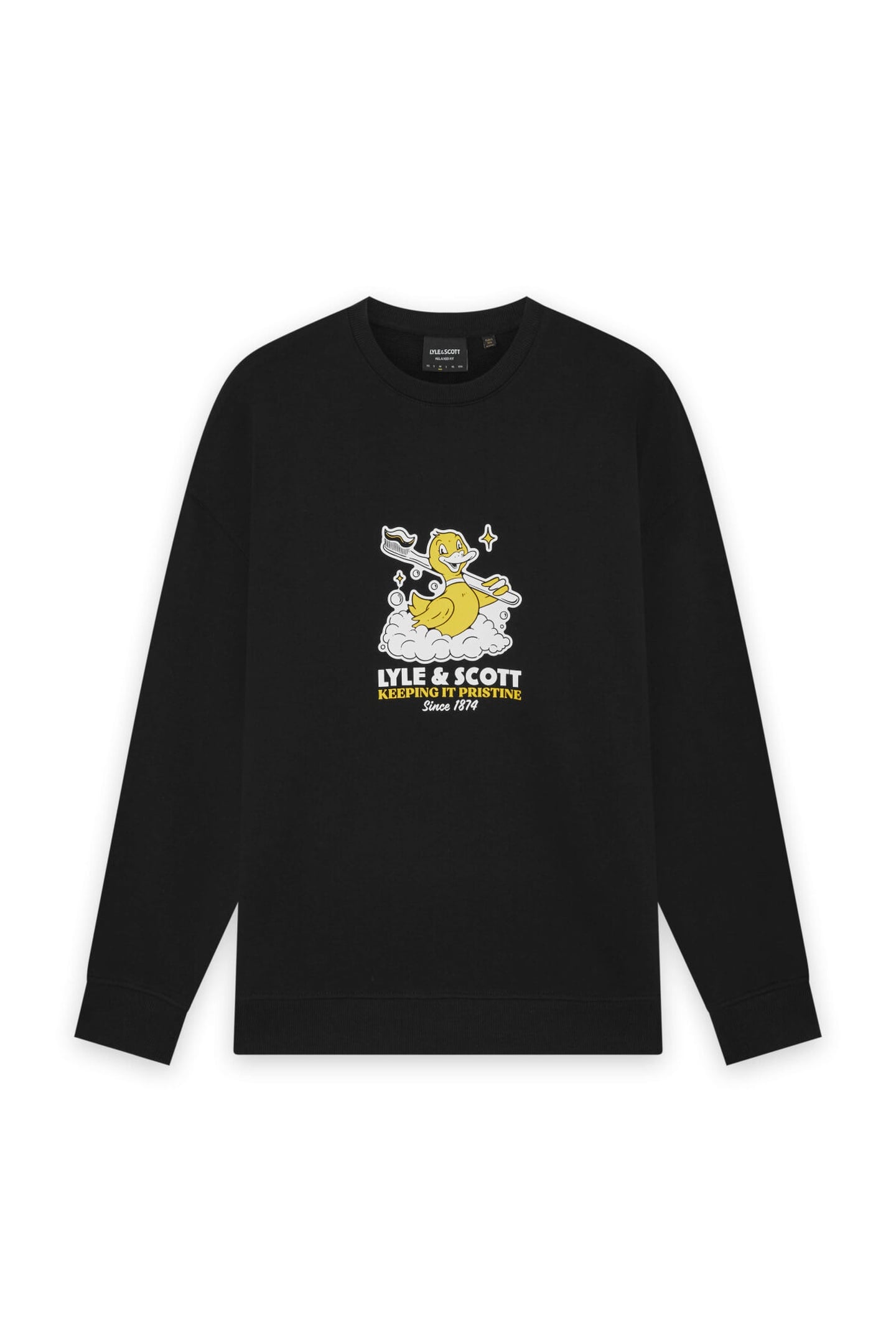 RUBBER DUCK GRAPHIC SWEATSHIRT JET BLACK 4
