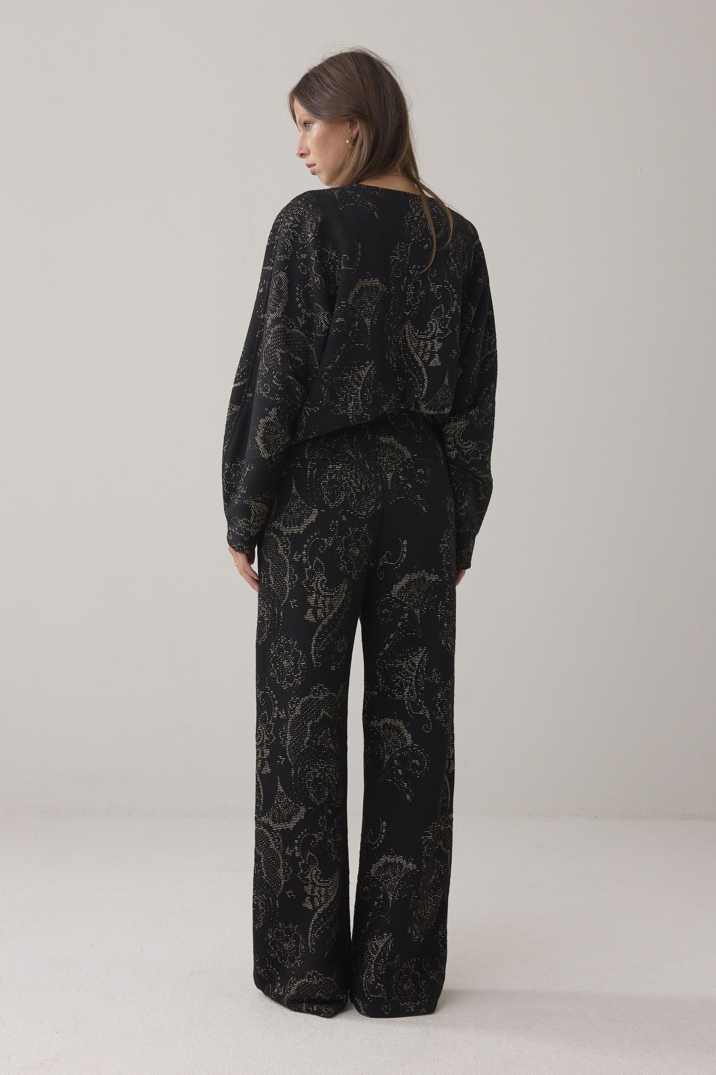 TROUSERS ORNAMENTAL JACQUARD BLACKS 2