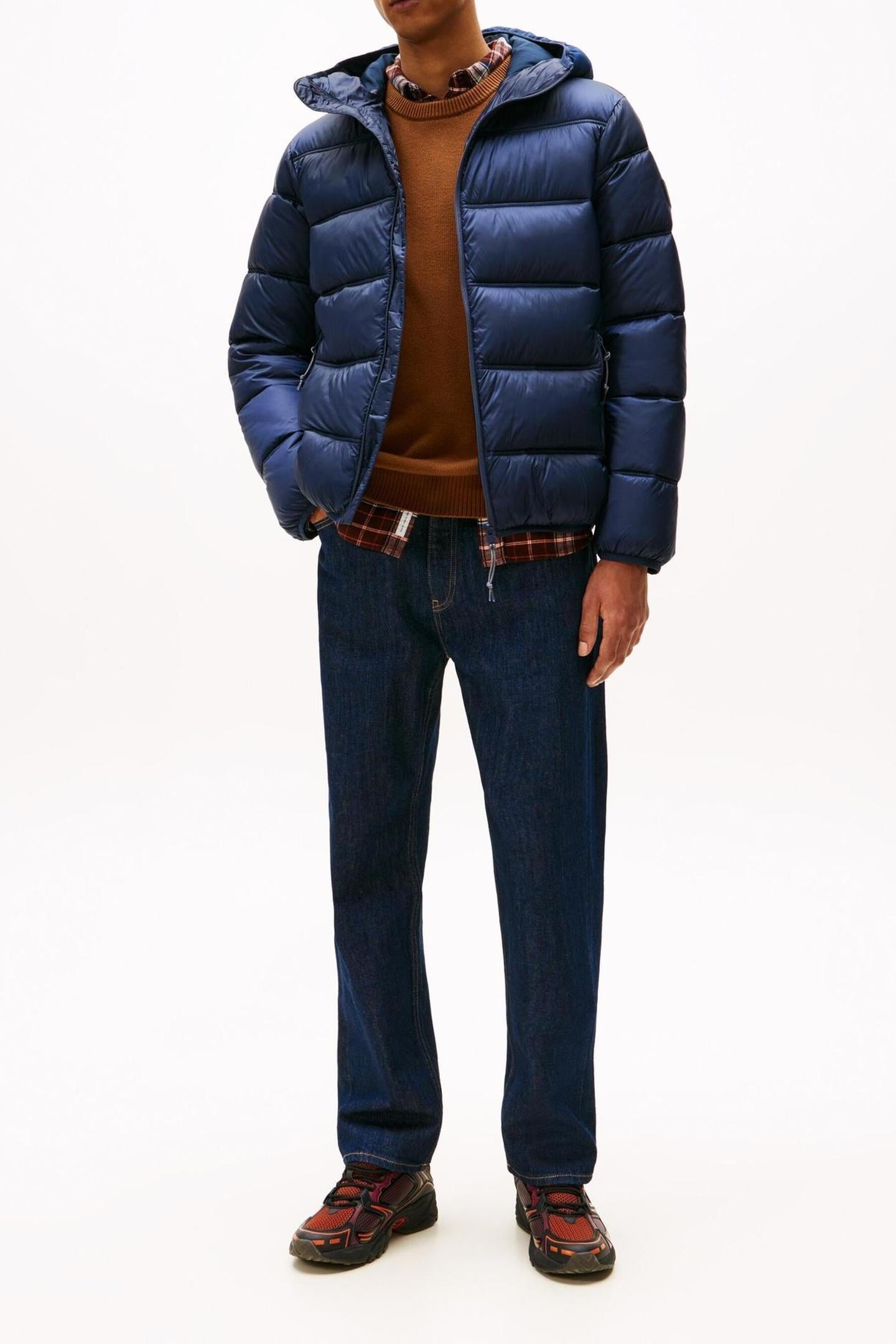 TJM HOODED LOGO JACKET DARK BLUE 1