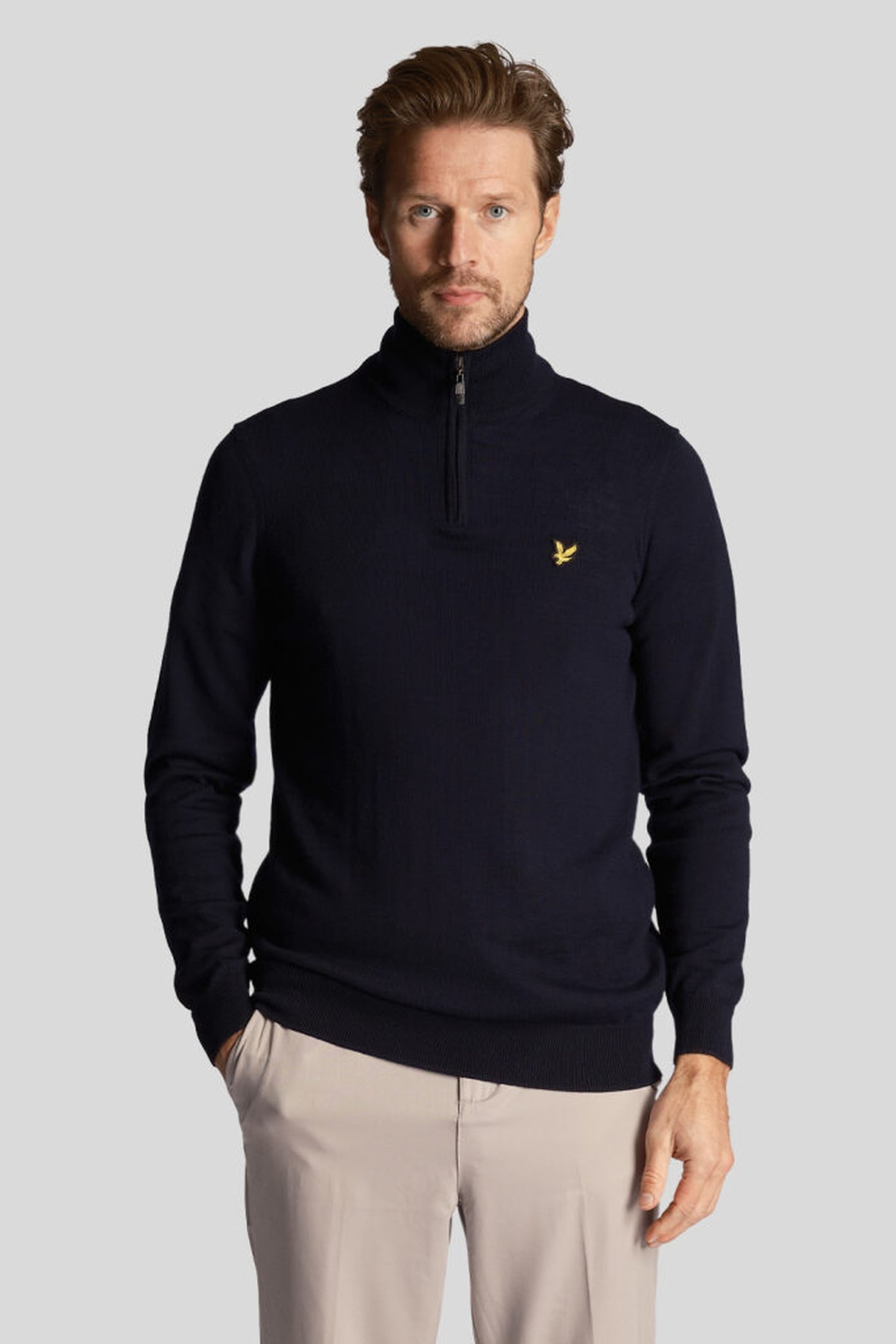 GOLF CORE 1/4 ZIP MERINO MIX DARK NAVY 1
