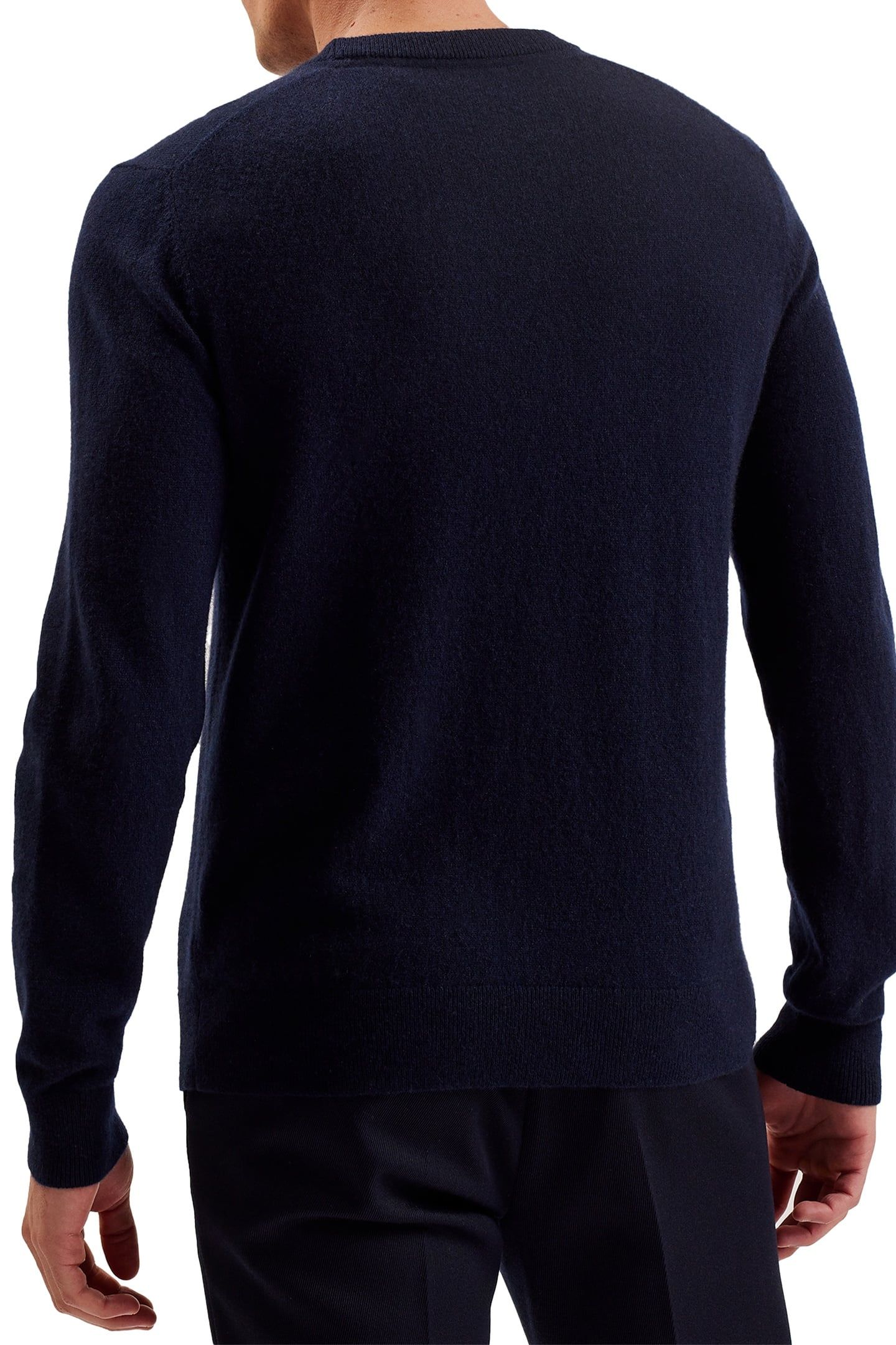 ATESY LS REGULAR CASHMERE CREW NECK NAVY 2