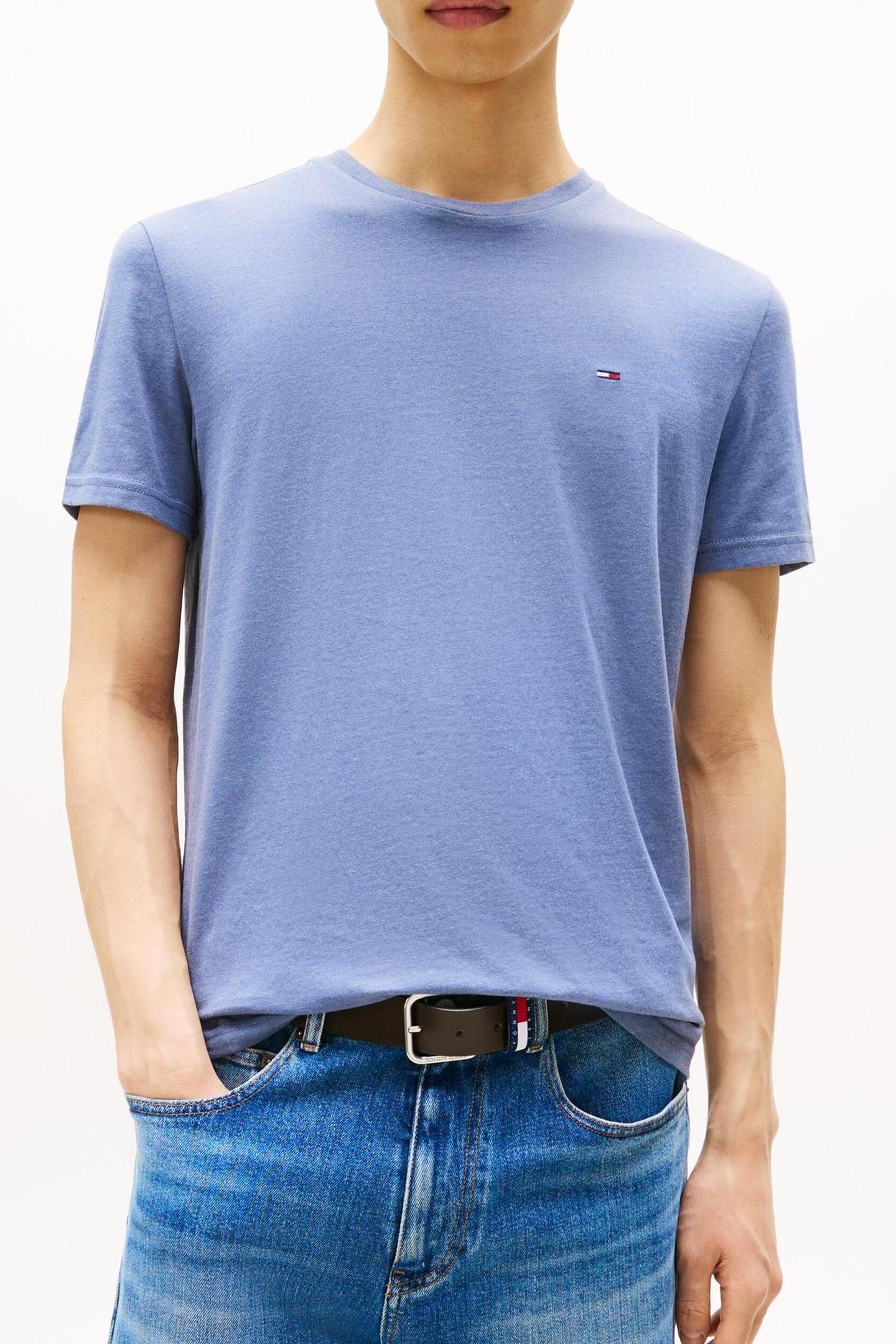 TJM XSLIM JASPE TEE BLUE MOMENT HEATHER 1