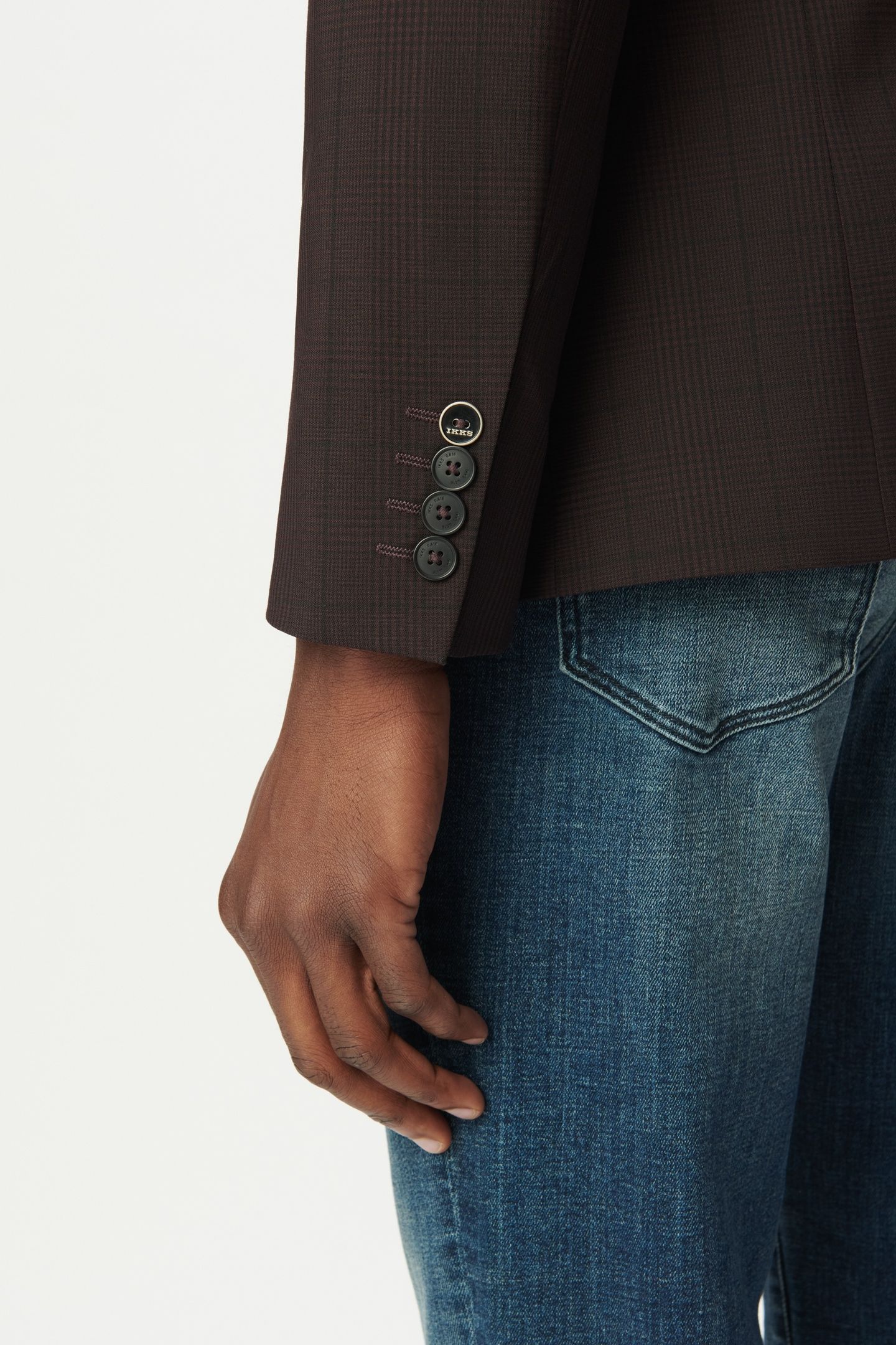 PLUM CHECK TRAVEL SUIT SUIT JACKET 6