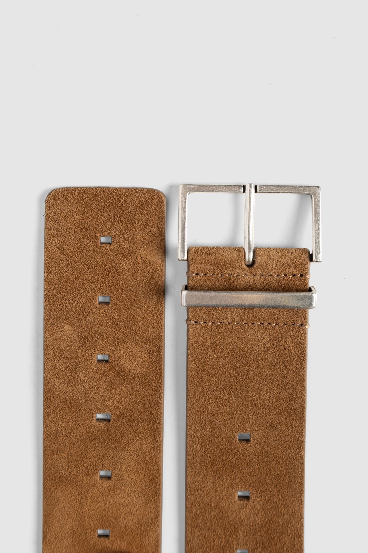 BEIGE SUEDE WIDE BELT 4