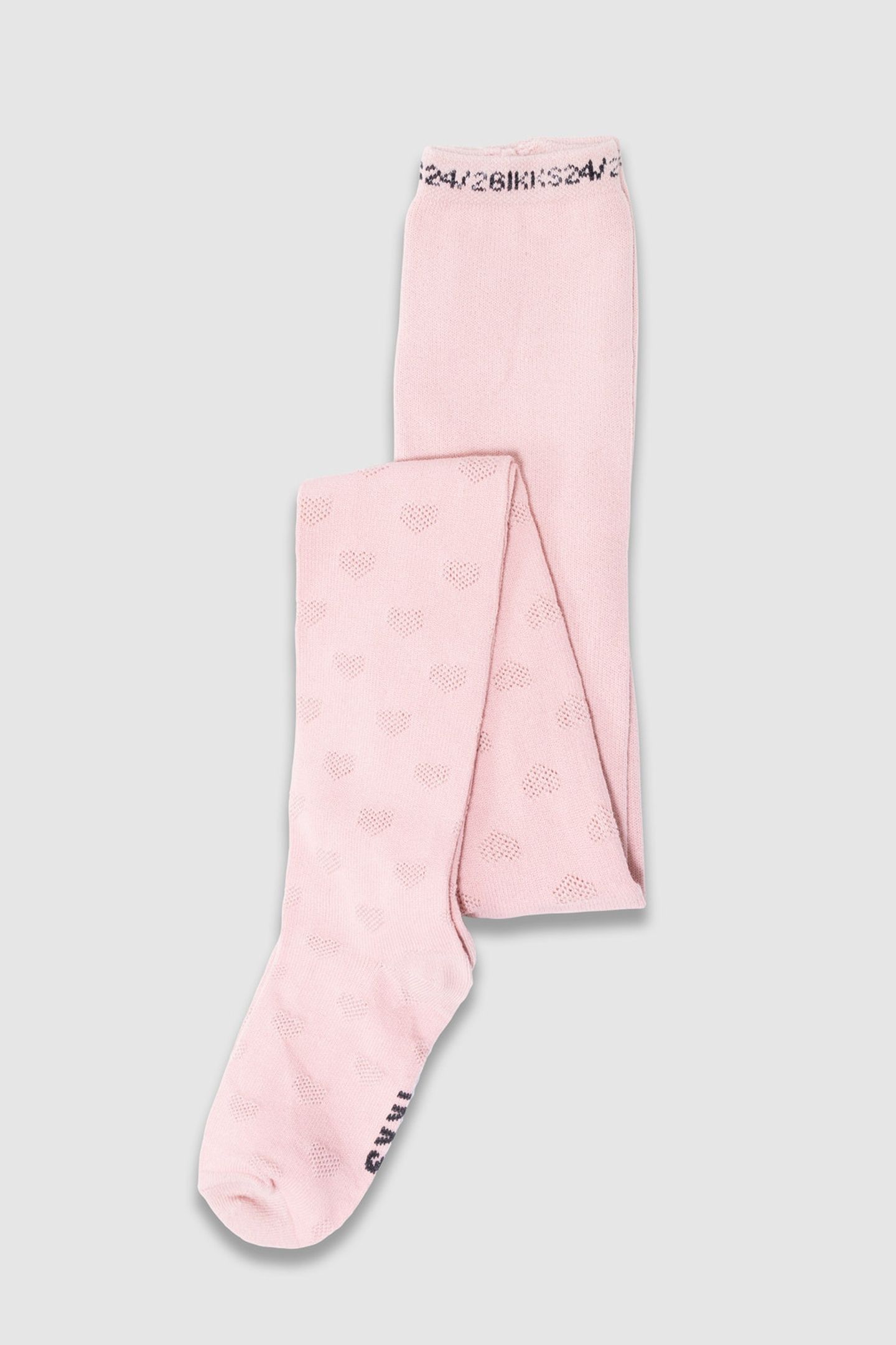GIRLS’ PINK BOW JACQUARD KNIT TIGHTS 2
