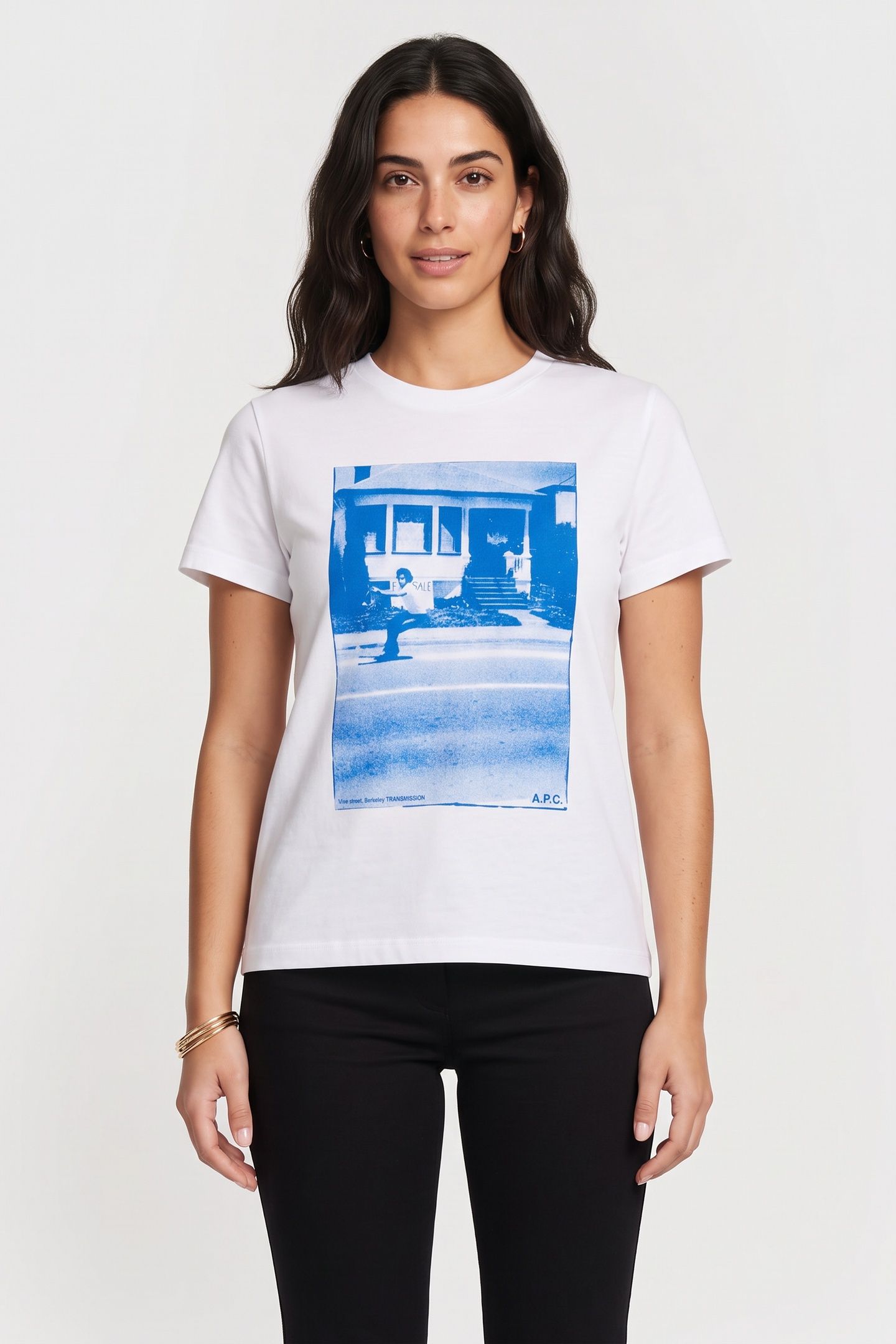 UNISEX T-SHIRT MC CALIFORNIA BLUE 2