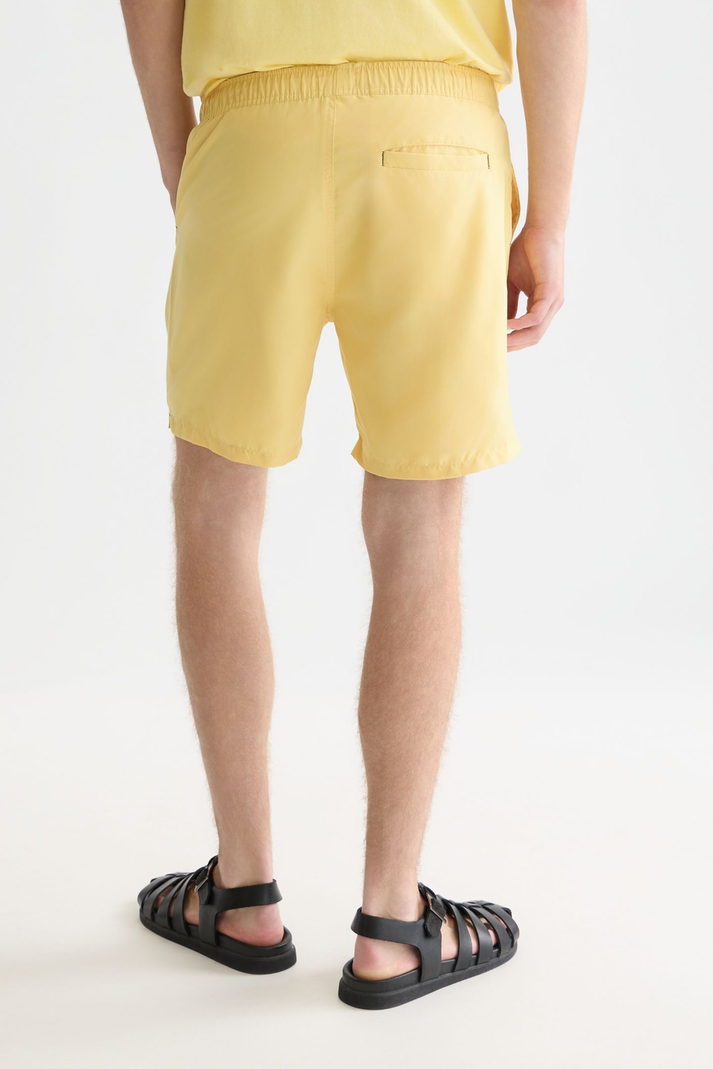SOLID MIDLENGTH SWIM SHORTS MED YELLOW 2