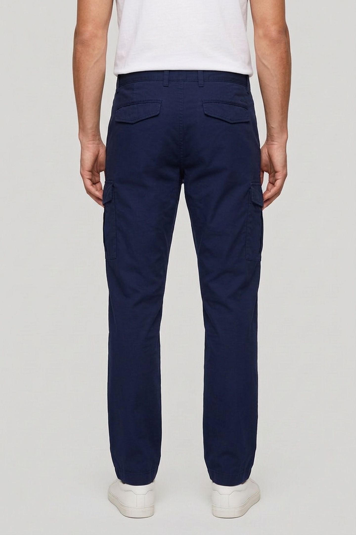 REG LIGHT COTTON CARGO PANTS CLASSIC BLUE 2