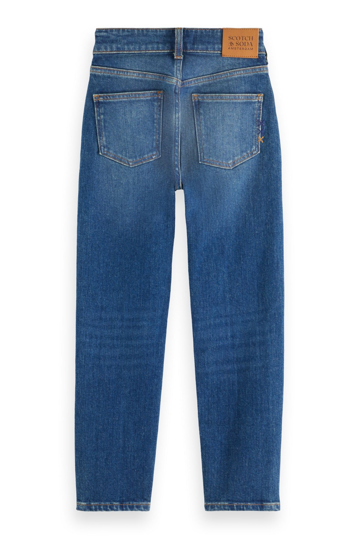 BOYS NOS DEAN LOOSE TAPERED JEANS CLASSIC BLUE NAVY 2