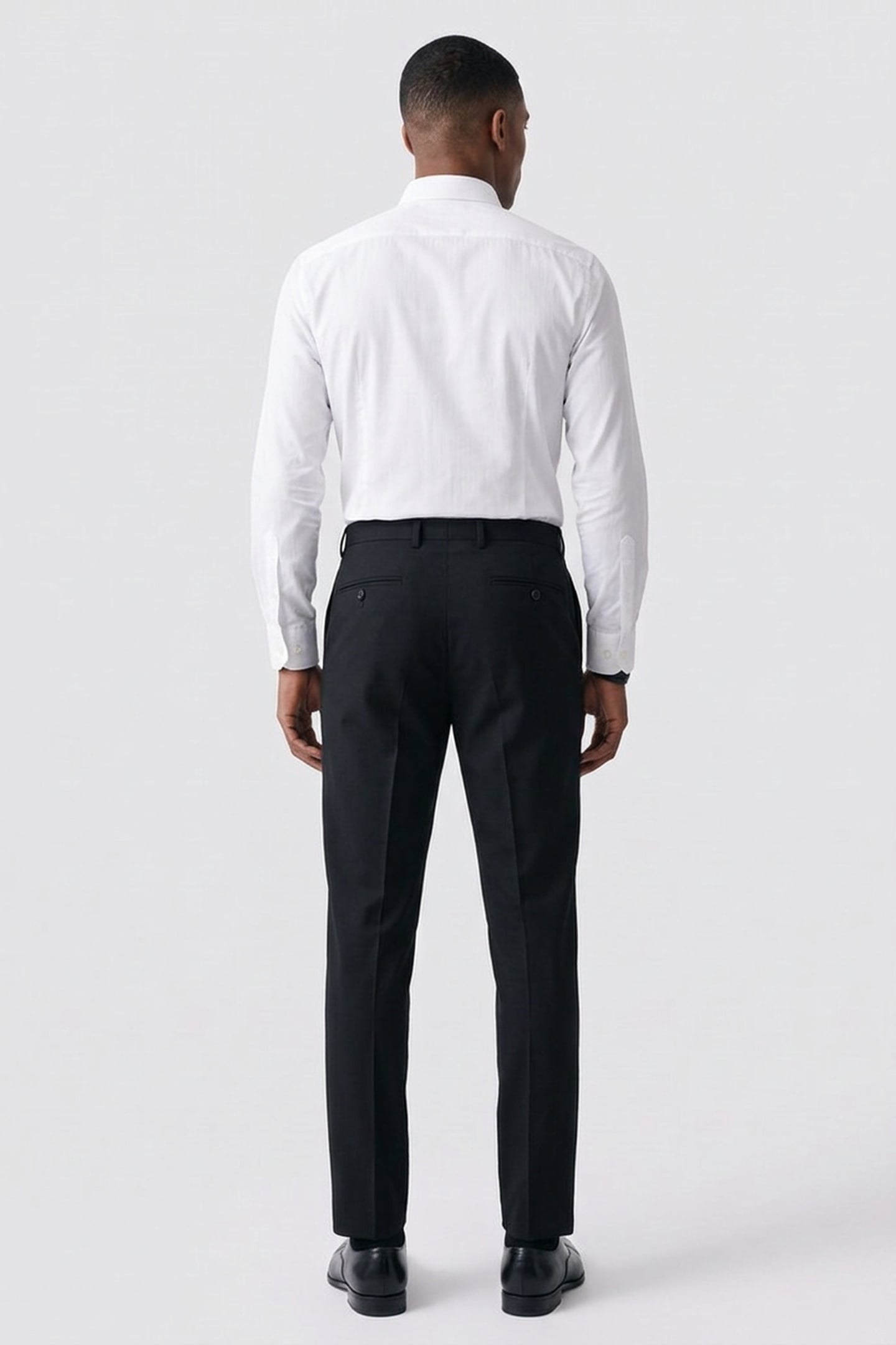 STRETCH WOOL REGULAR TROUSERS MIDNIGHT NAVY 2