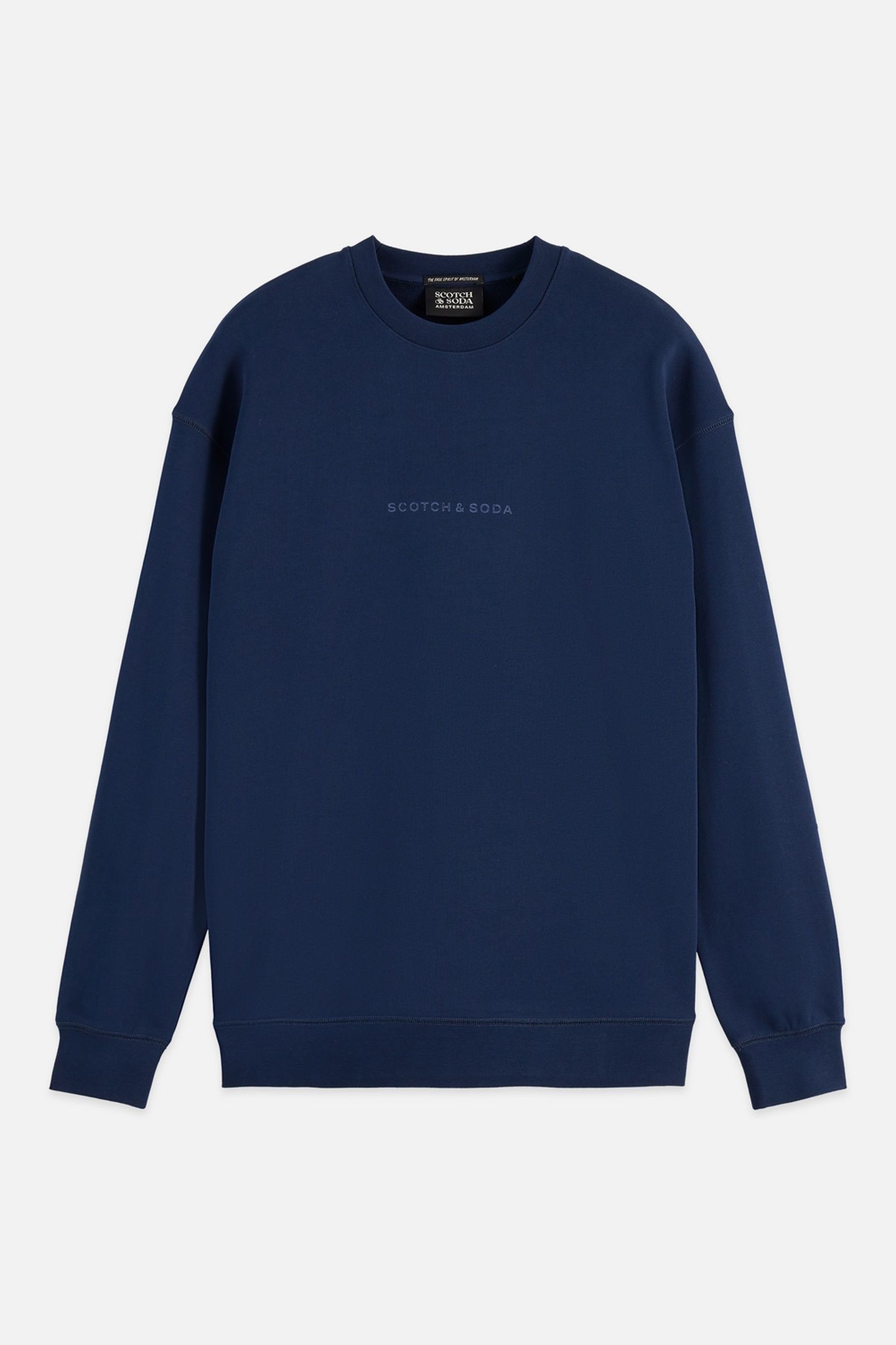 SEASONAL CORE FRONT CHEST LOGO RELAXED-FIT SWEATSHIRT NAVY 1