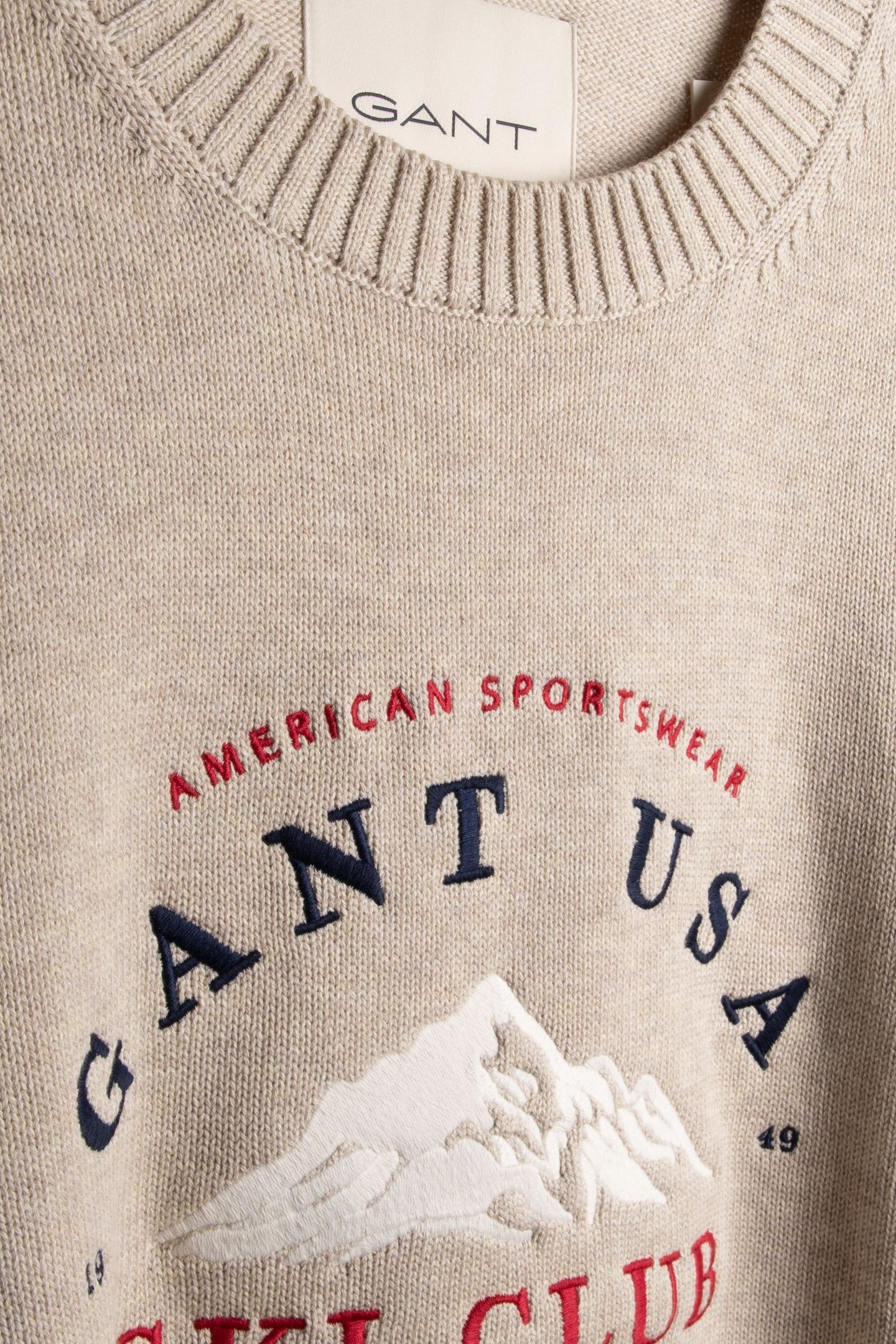 EMBROIDERED GRAPHIC C-NECK SEED MELANGE 4