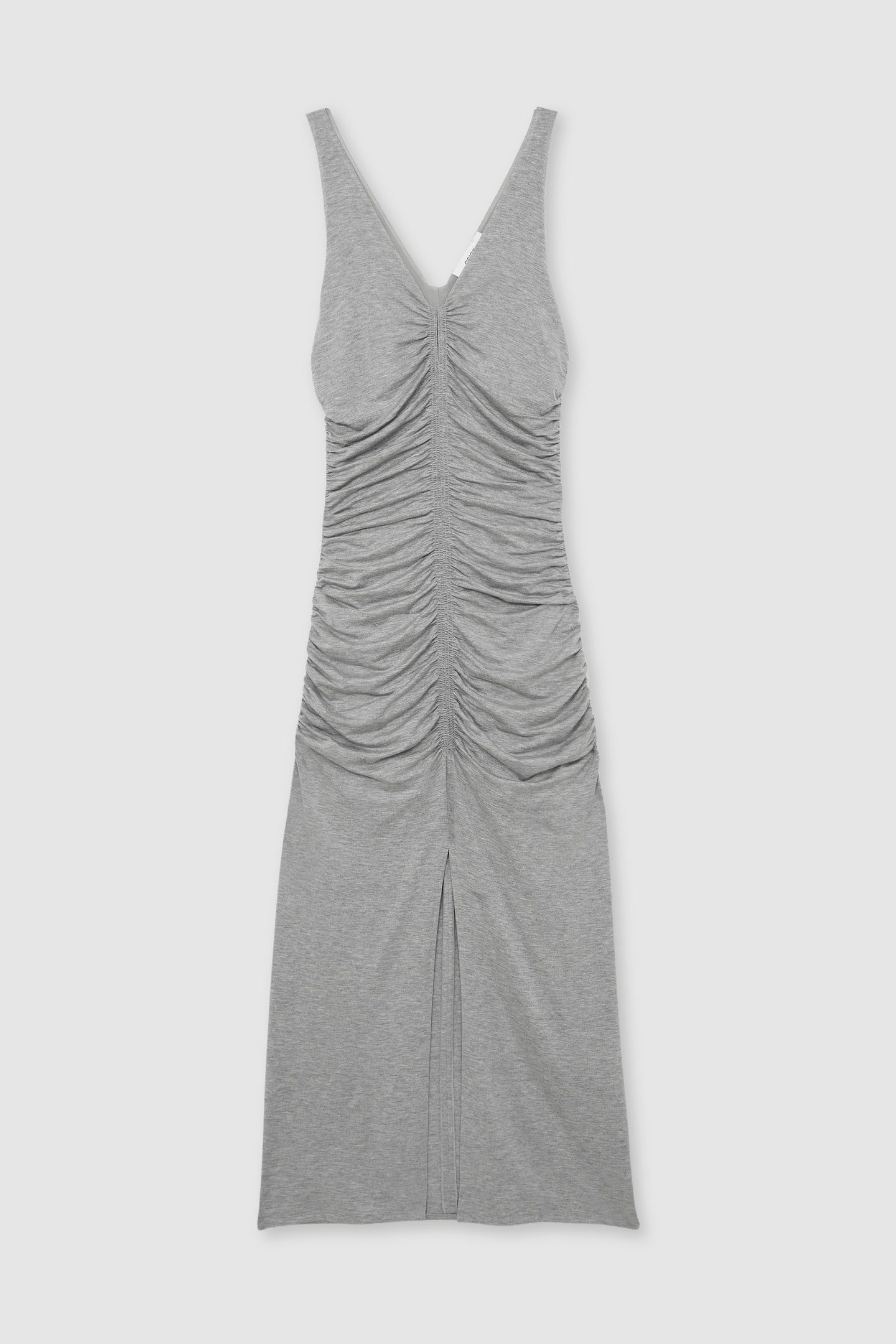 RUCHED GREY JERSEY DRESS GREY 5