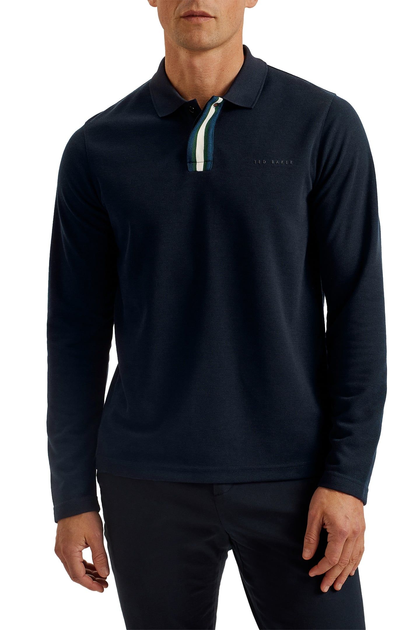 PACTO LS BRANDED POLO NAVY 1