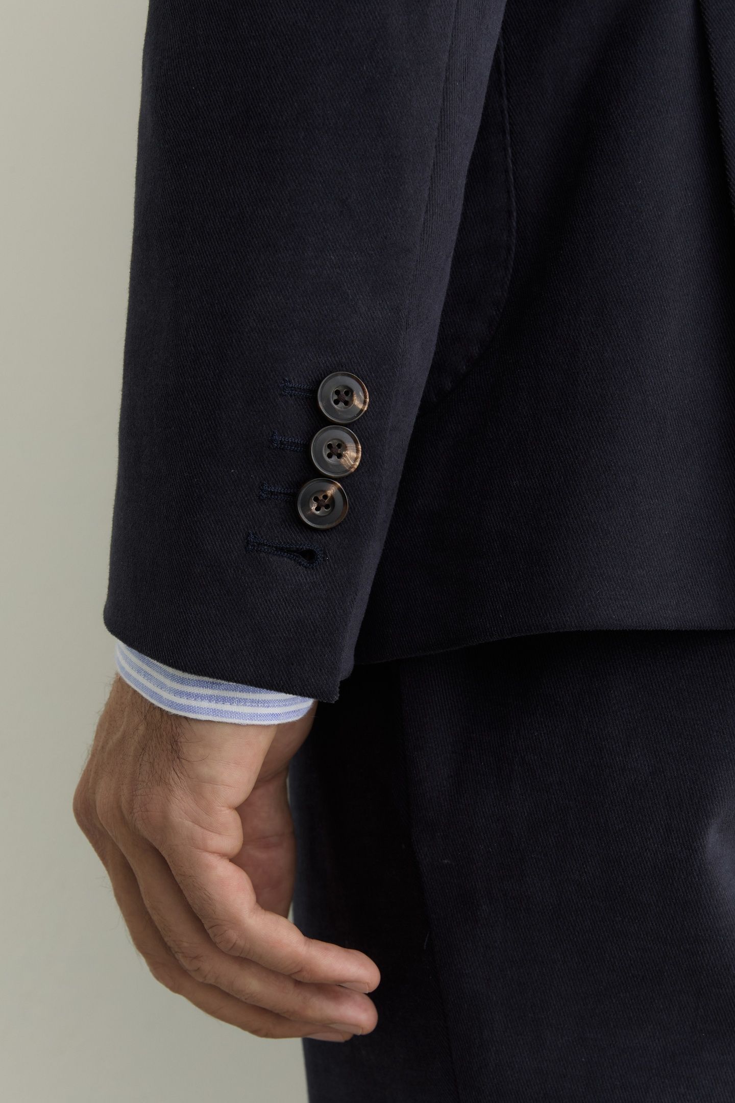 SB 2B NOTCH BRUSHED TWILL BLAZER NAVY 6