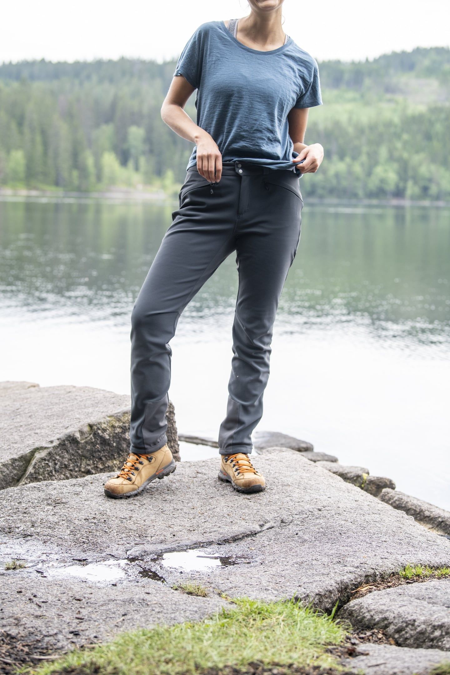 ISTJERN WARM FLEX W PANT SOLID CHARCOAL 3