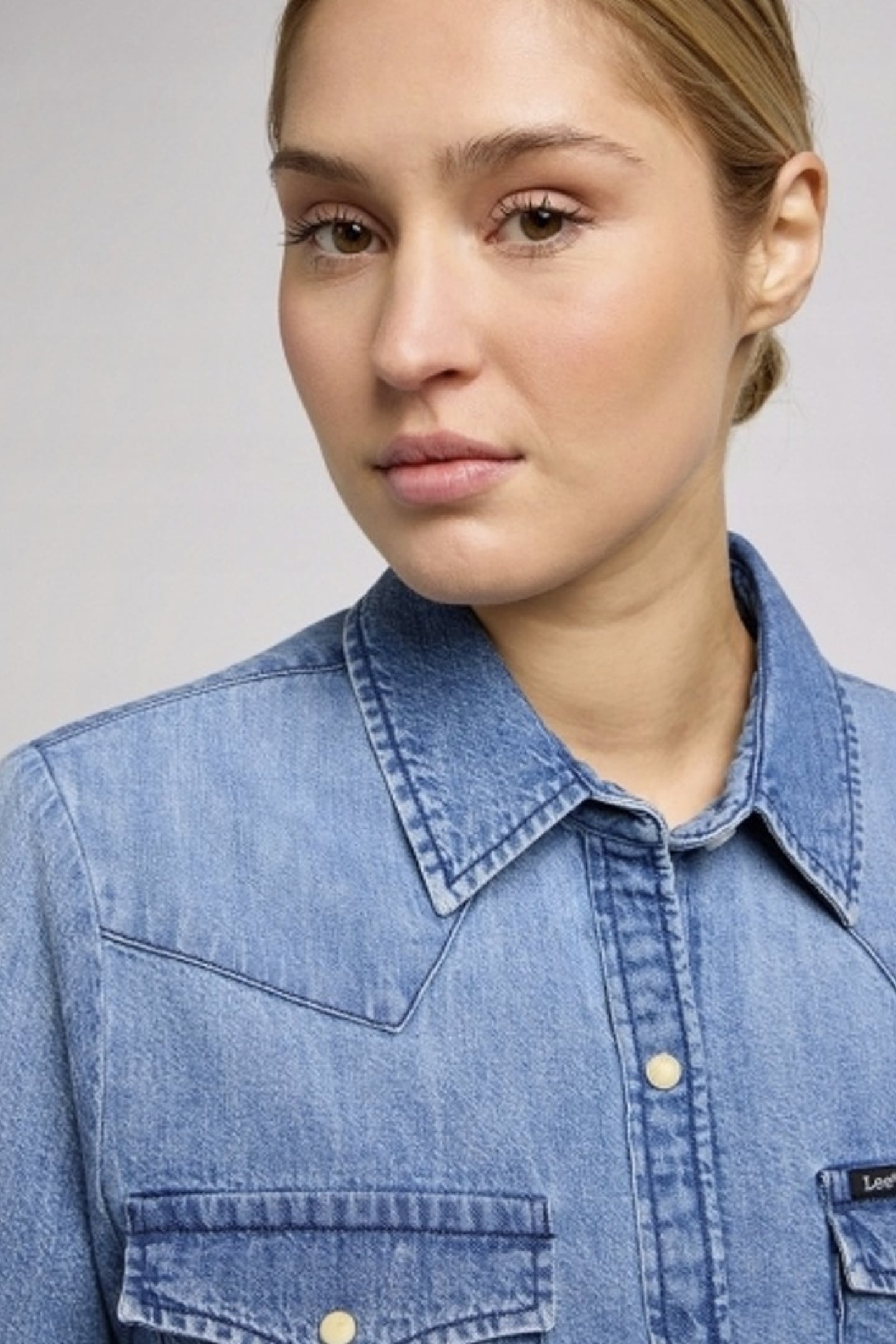 REGULAR WESTERN SHIRT MT RANGE REGULAR DENIM BLUE 4