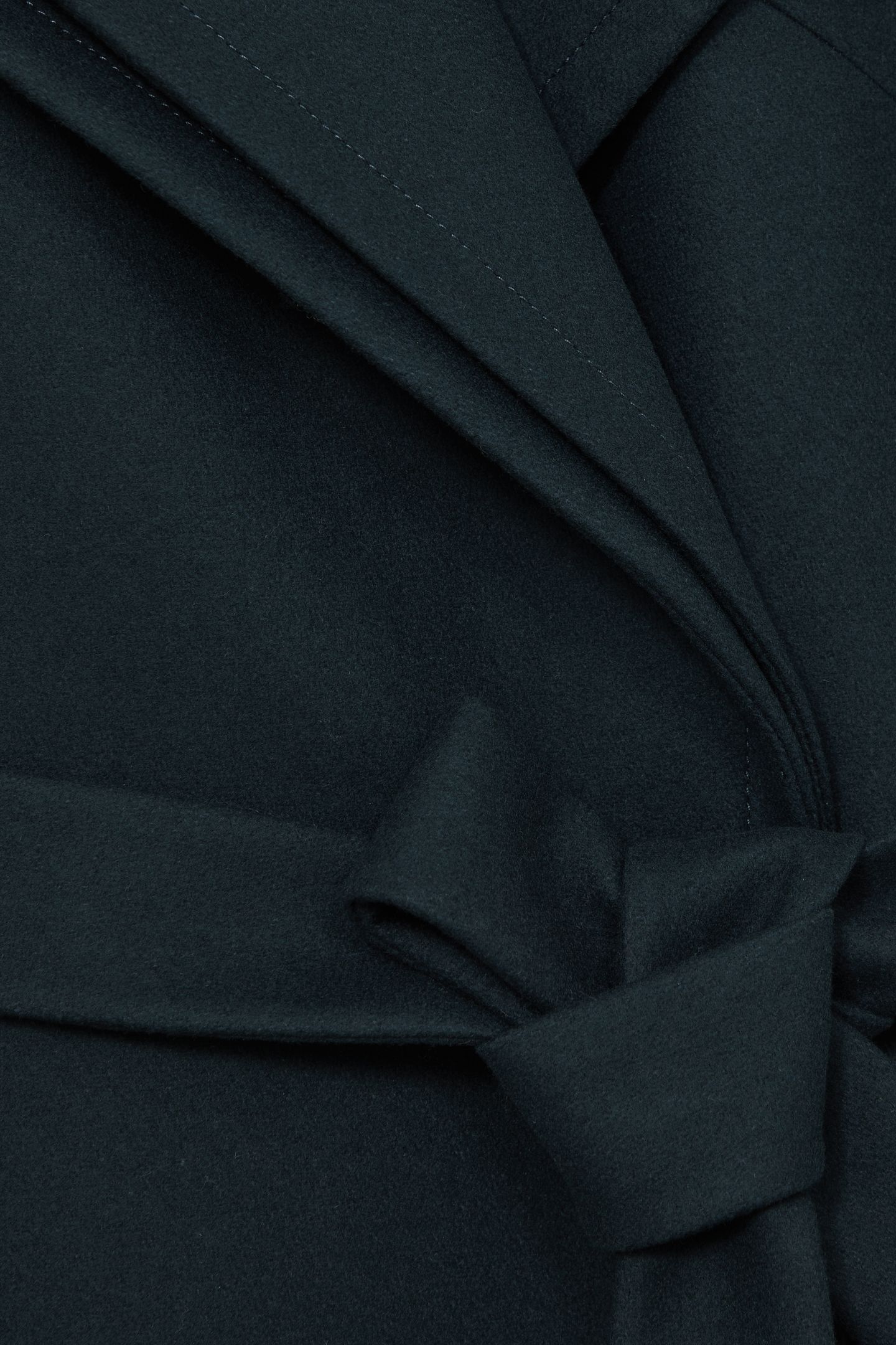 MID LENGTH BELTED COAT TEAL 6