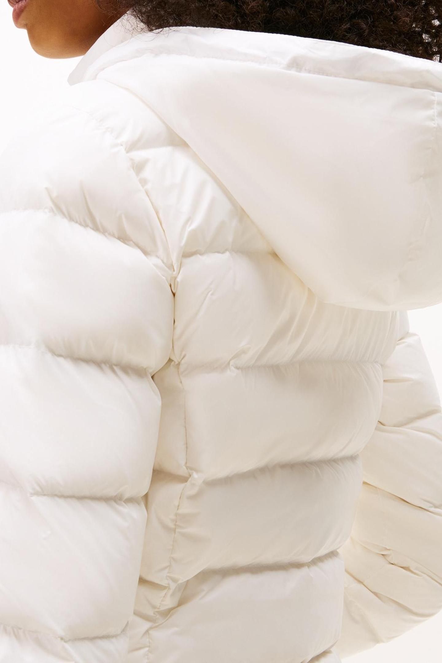 ESSENTIAL HOODED COAT WHITE 7