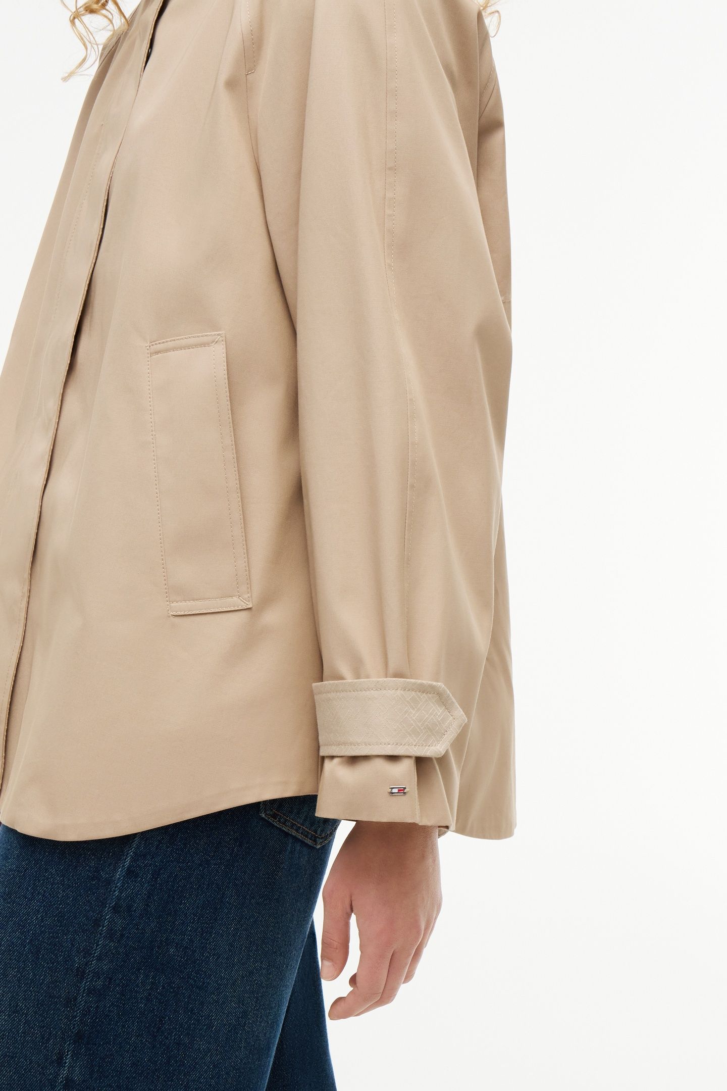 COTTON CAPE COAT BEIGE 6