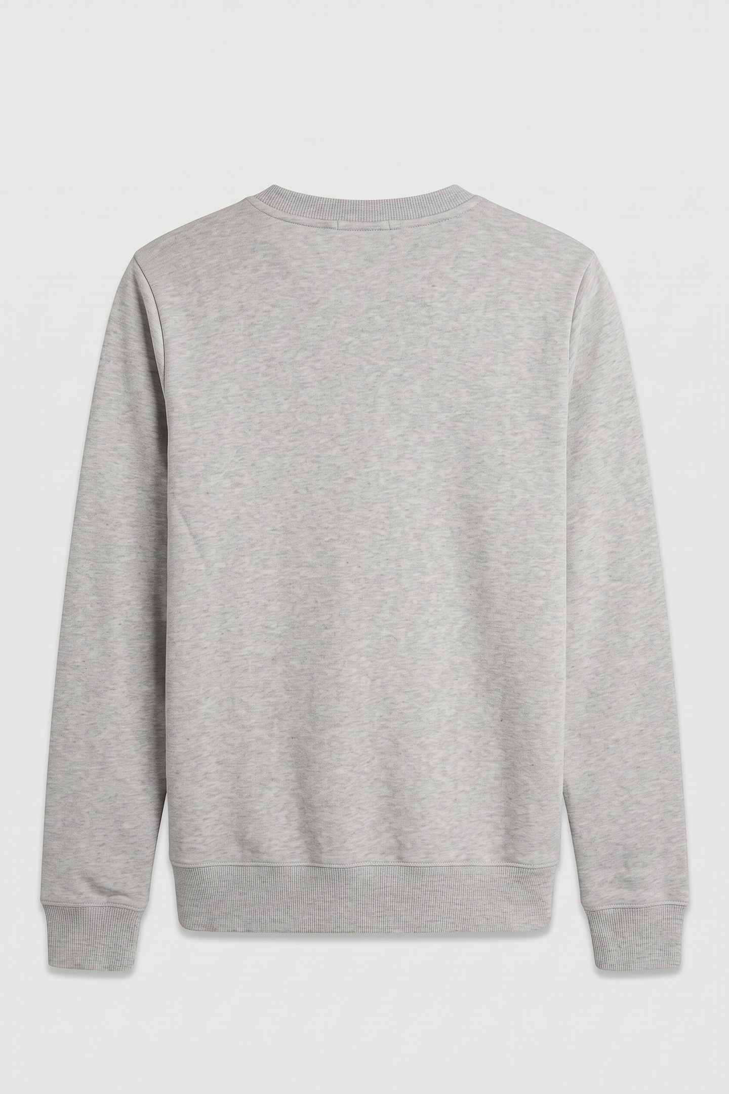UNISEX MONOGRAM LOGO SWEATSHIRT LIGHT GREY HEATHER 3