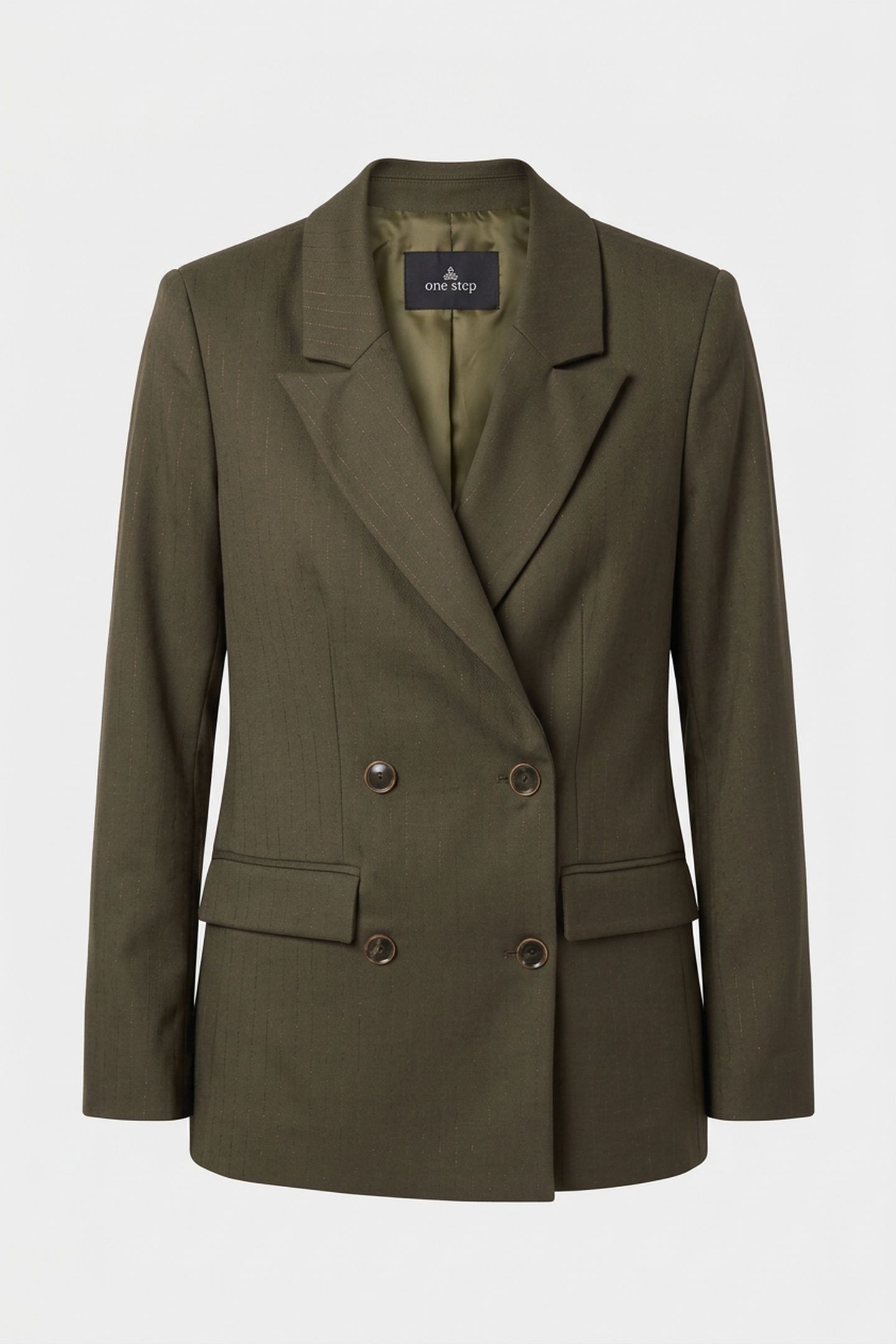 VILLON - GREEN SUIT JACKET WITH LUREX TENNIS STRIPES 3
