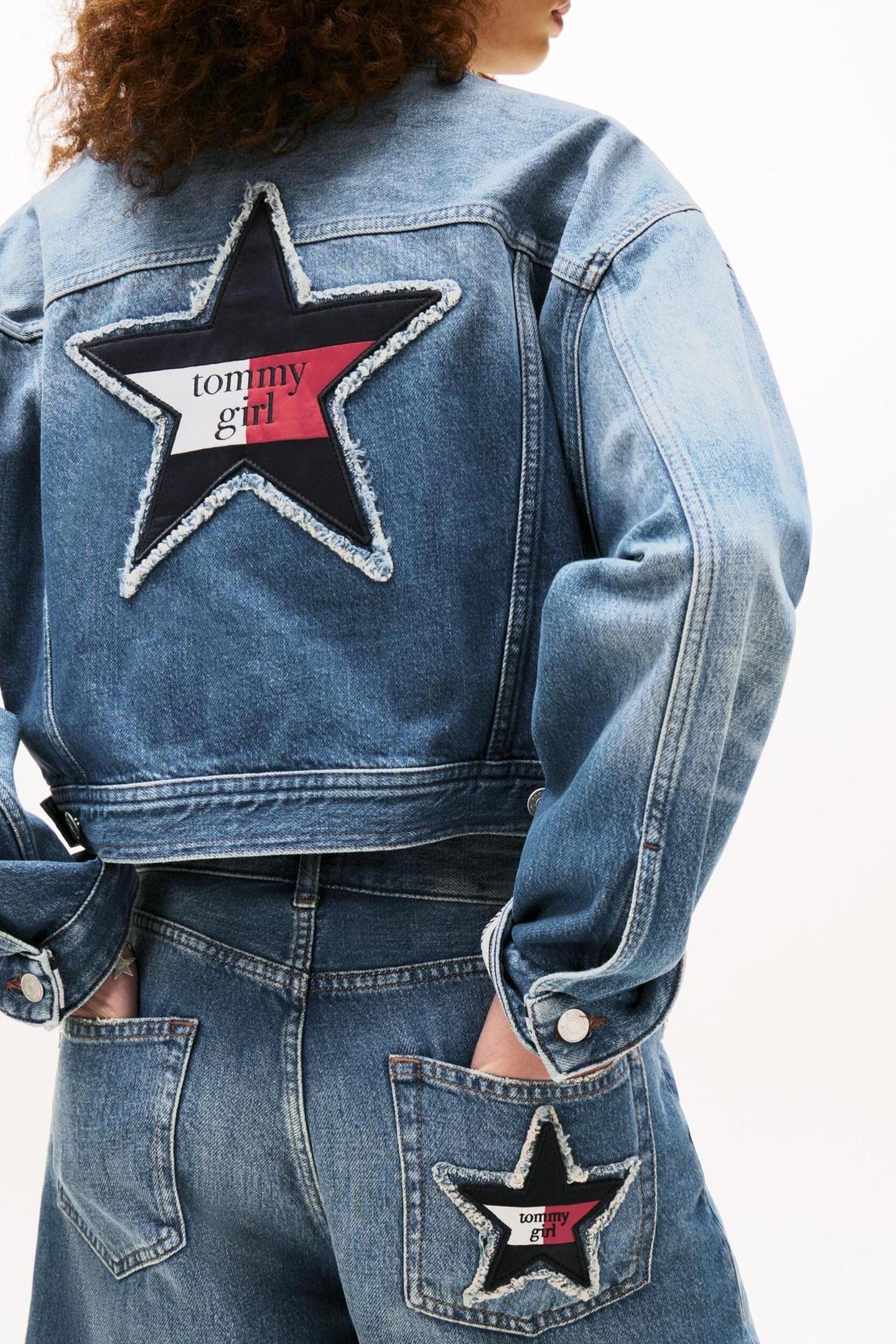 TOMMY GIRL OVERSIZED JACKET INDIGO WASH 5