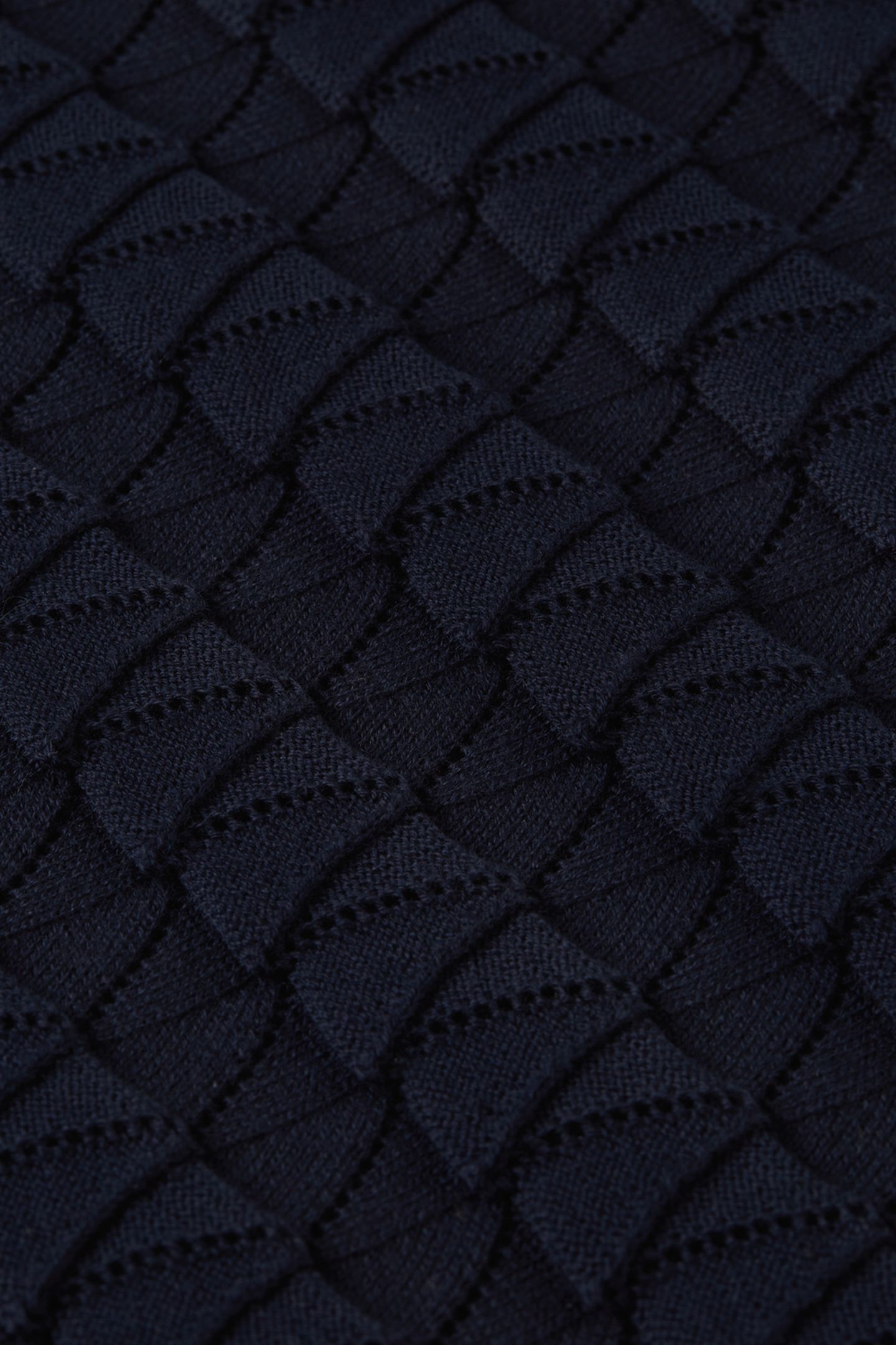 POINTELLE KNITTED REGULAR FIT POLO NAVY 7