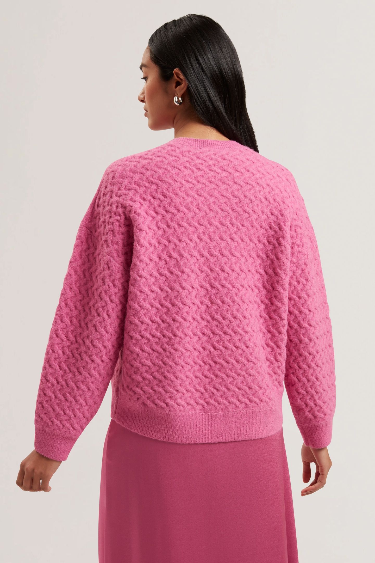 MORLEA HORIZONTAL CABLE RELAXED FIT PINK 3