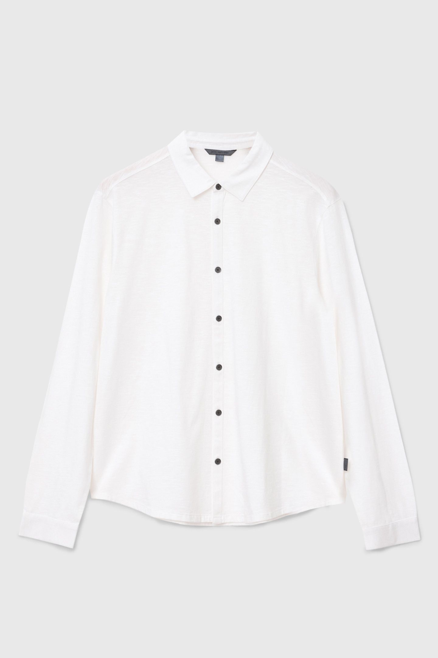 GARETH LS MERCERIZED KNITS SHIRT WHITE 2