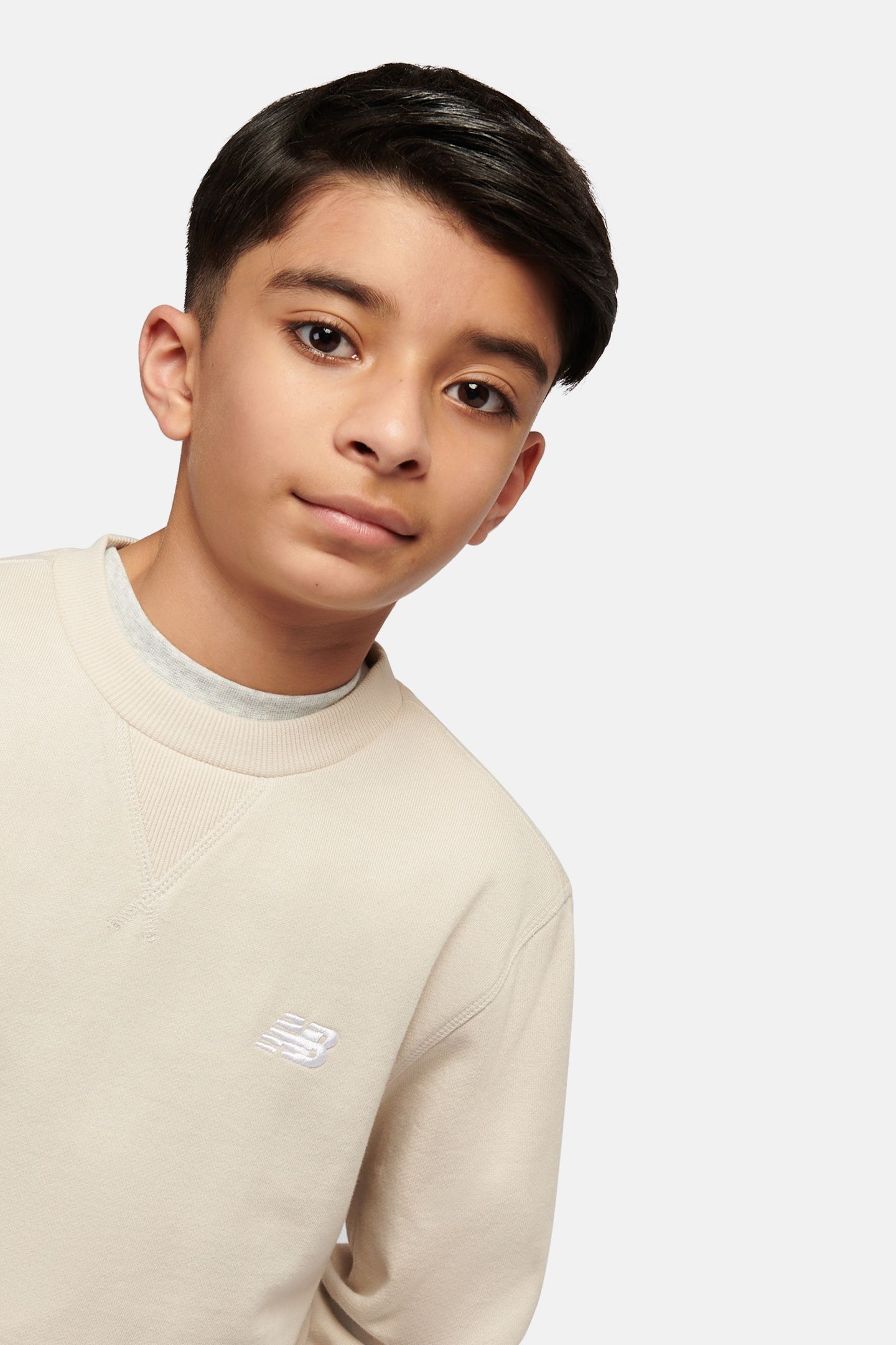 GRADE BOYS FRENCH TERRY SMALL LOGO CREW TIMBER 7