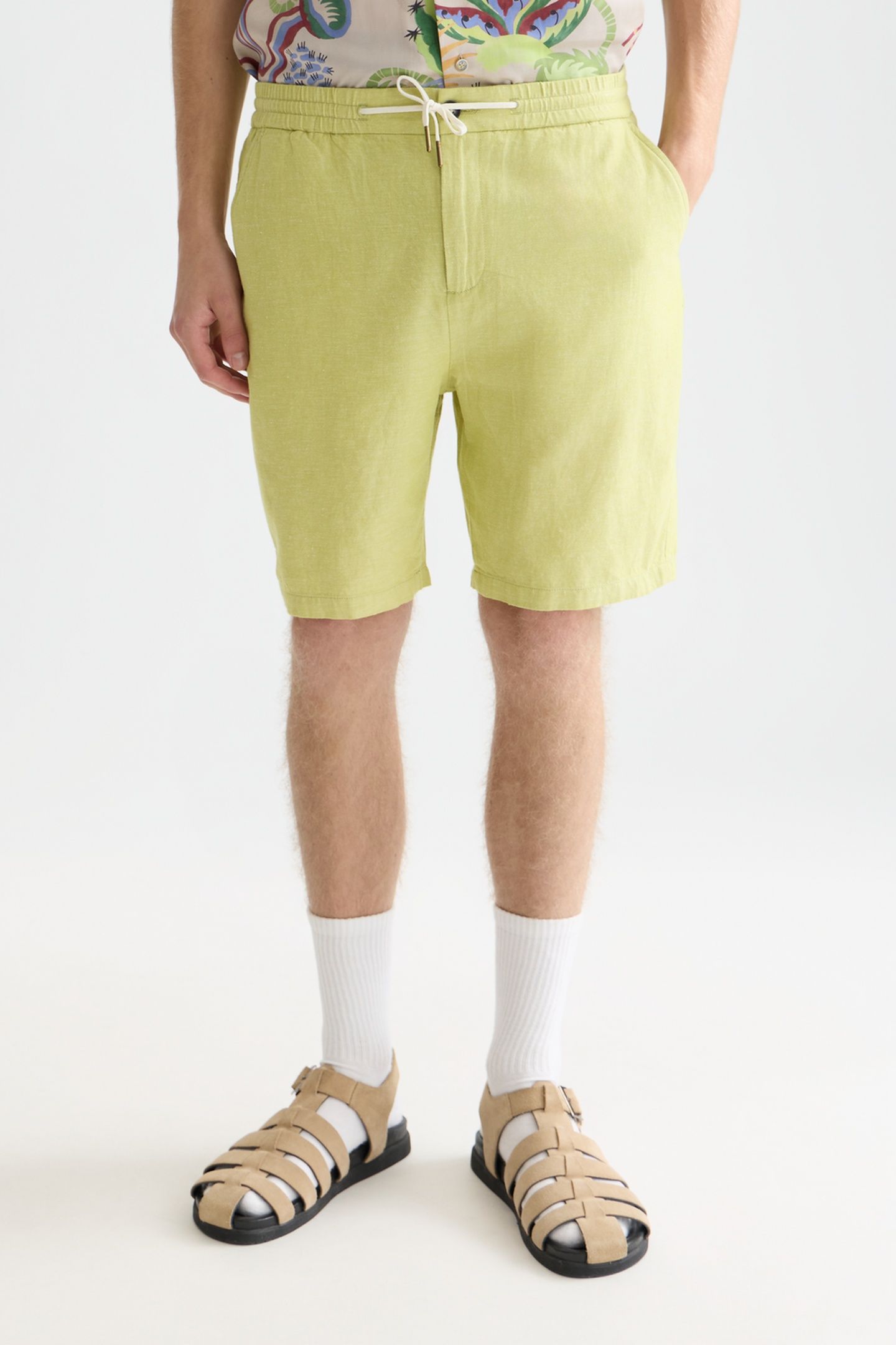 SEASONAL CORE FAVE COTTON LINEN REGULARFIT CHINO SHORTS ALLI 1