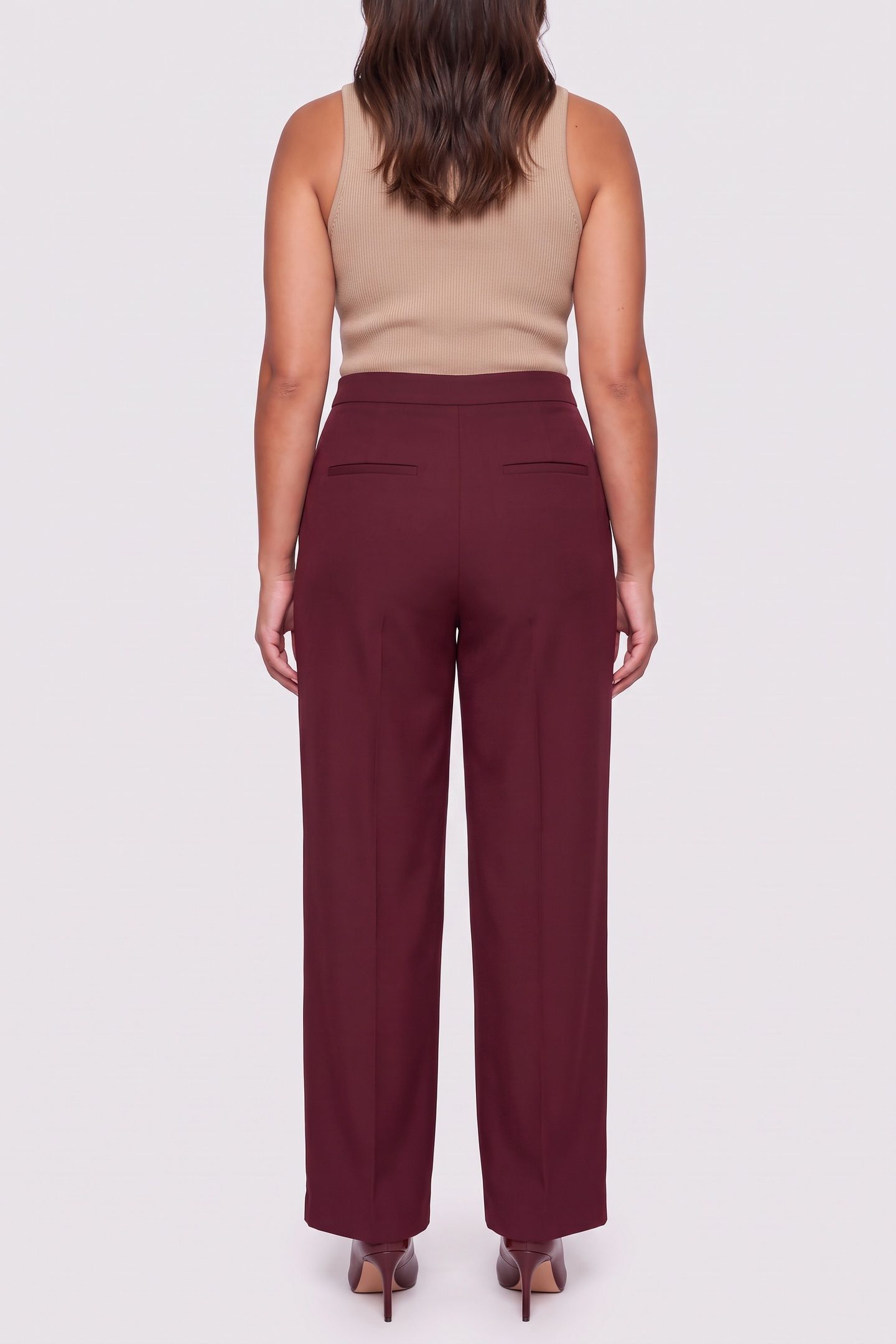 K BUTTON STRAIGHT PANTS TAWNY PORT 4
