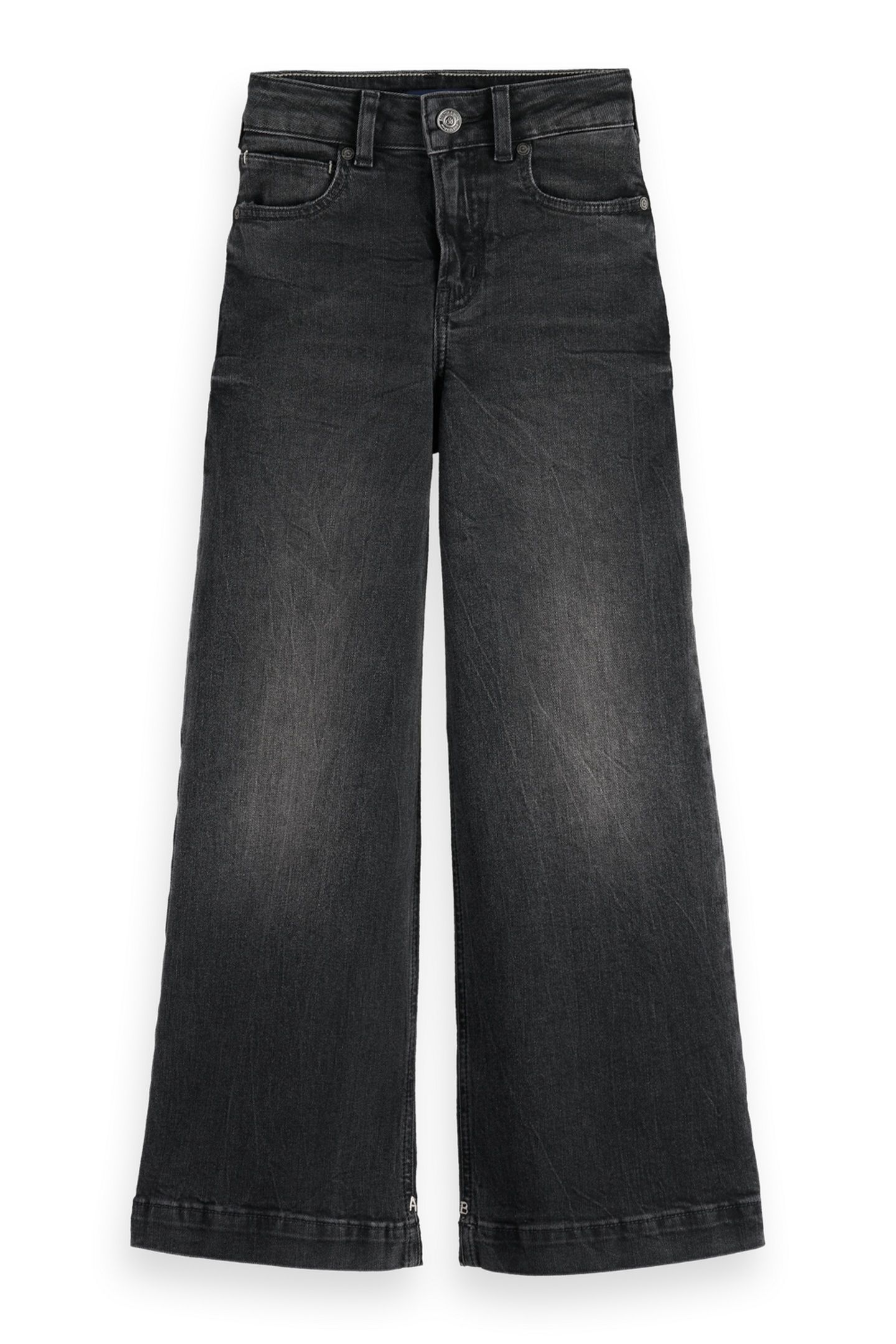 GIRLS THE WAVE WIDE LEG JEANS BLACK NIGHT 1