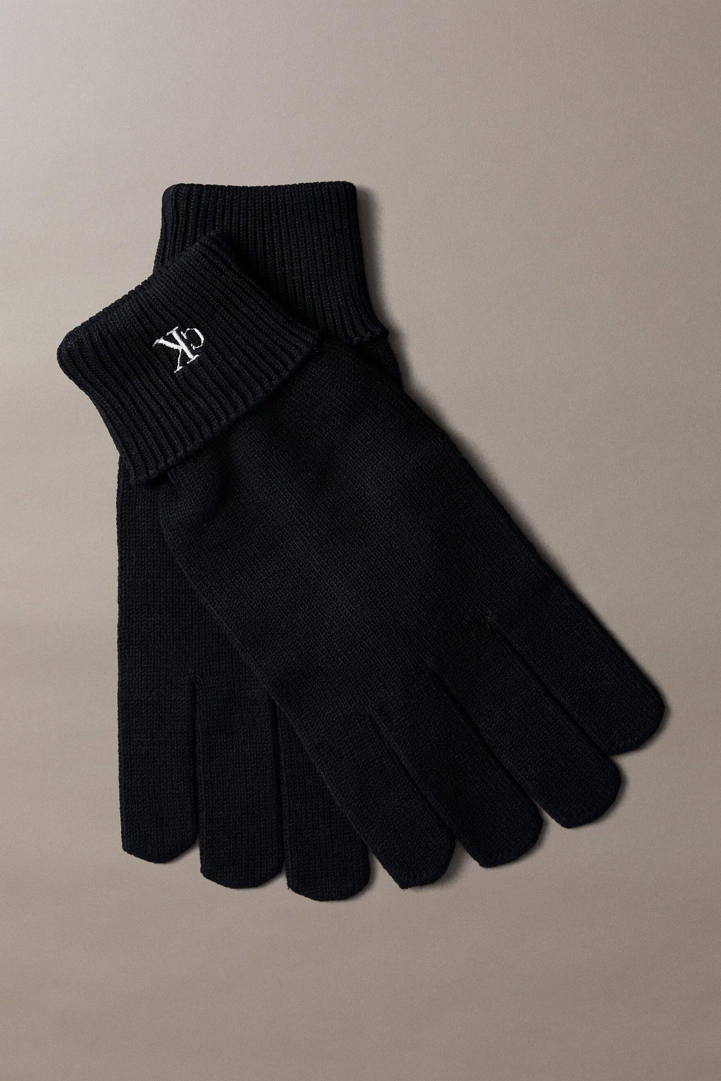 CK FINE RIB GLOVES BLACK 2