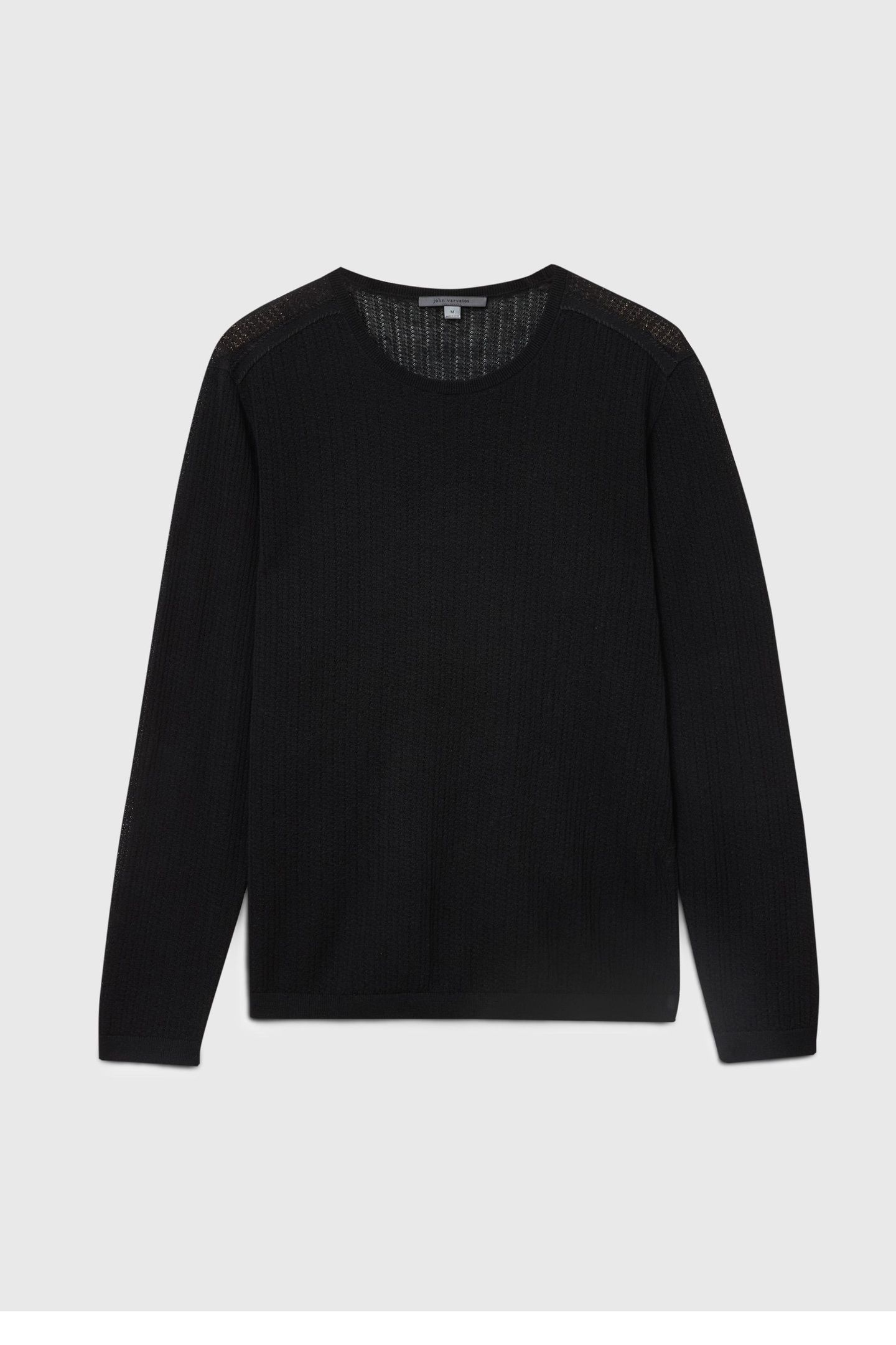 ESPERIA REGULAR FIT LS CREWNECK WITH PIN BLACK 2