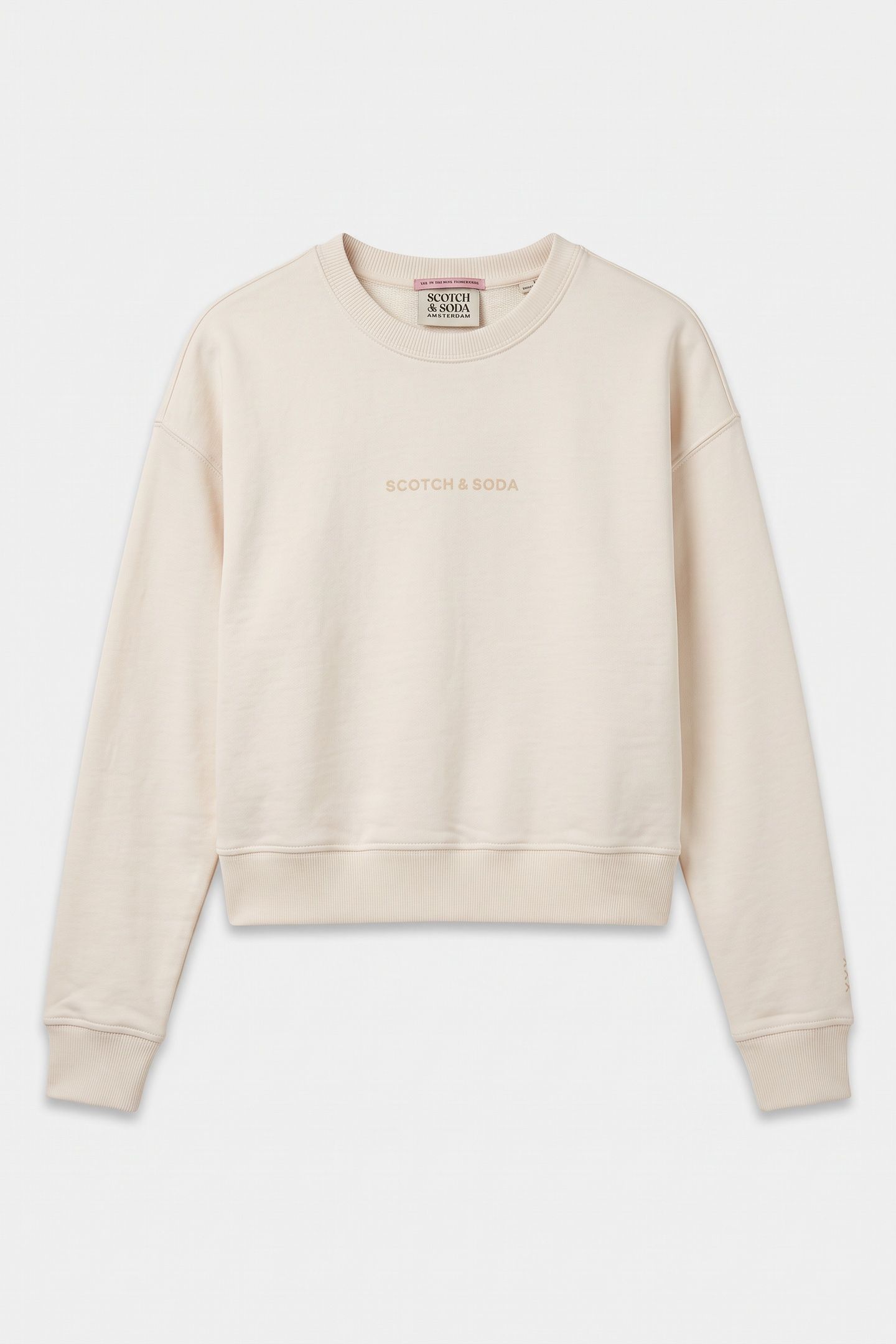 CHEST ARTWORK SWEATSHIRT OFF WHITE 3