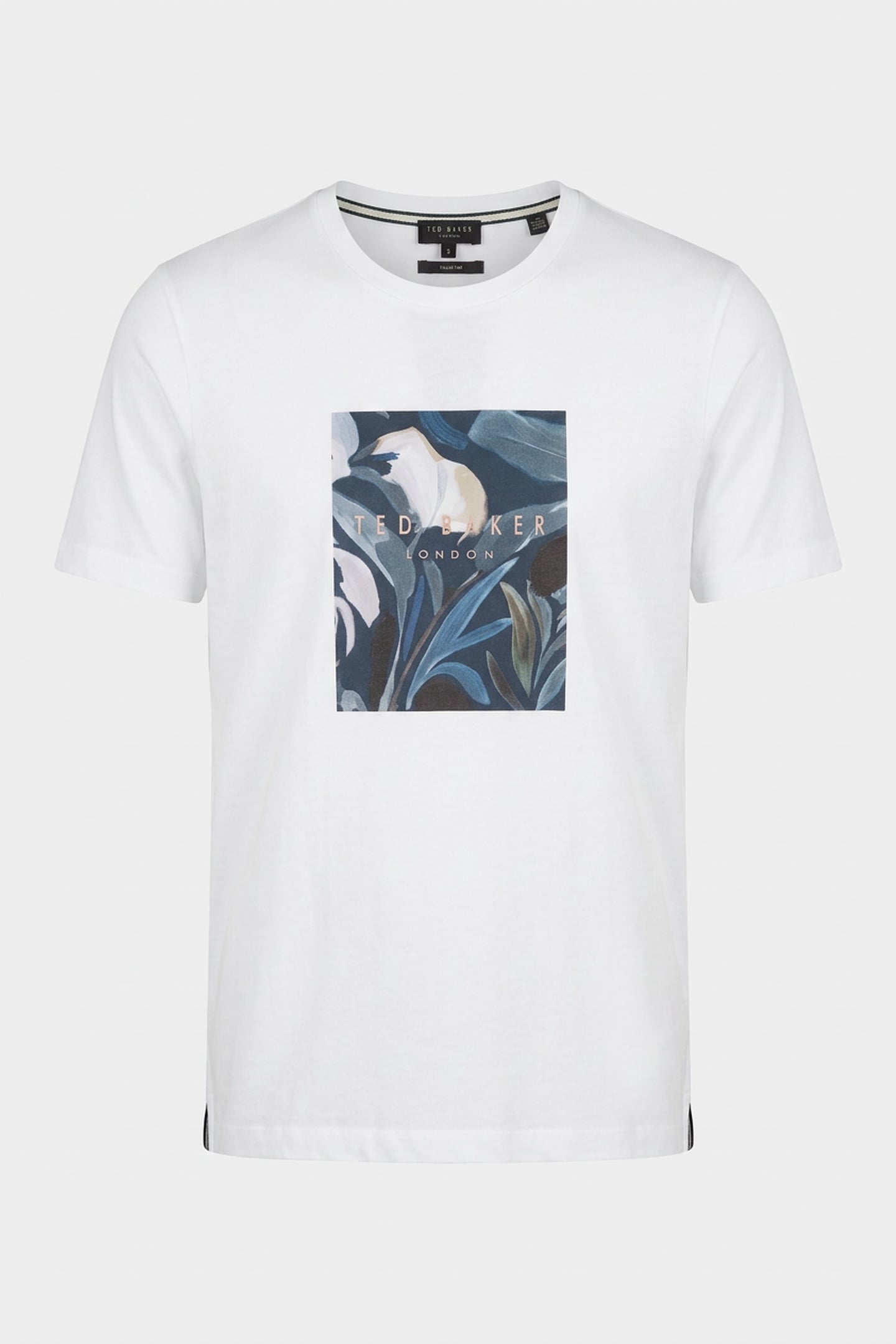 JUSTINO SS BOX PRINT GRAPHIC T SHIRT WHITE 3