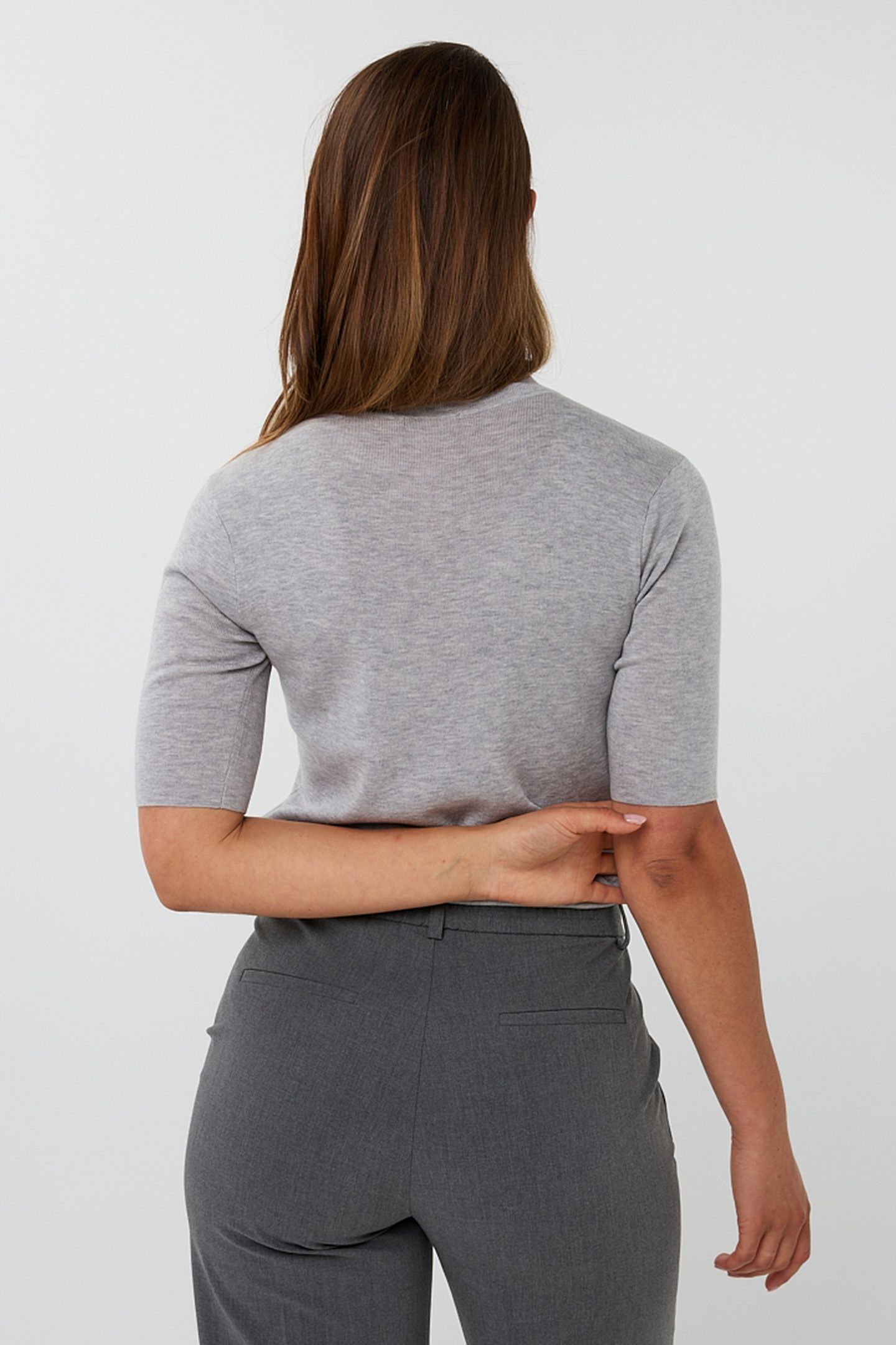 SWEATER RIB COL LIGHT GREY 3