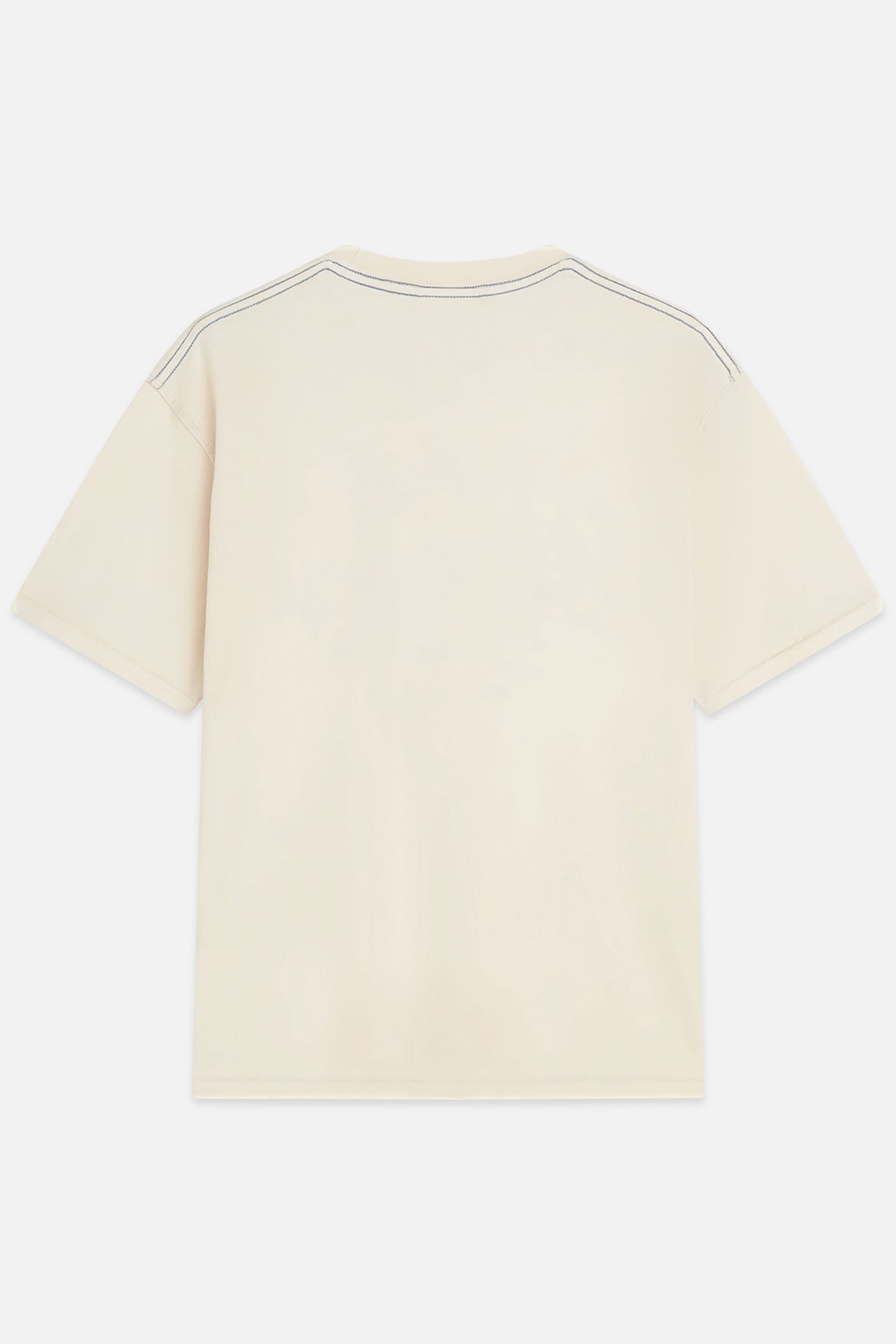 BASQUIAT WASHED ARTWORK T-SHIRT EGGNOG 5