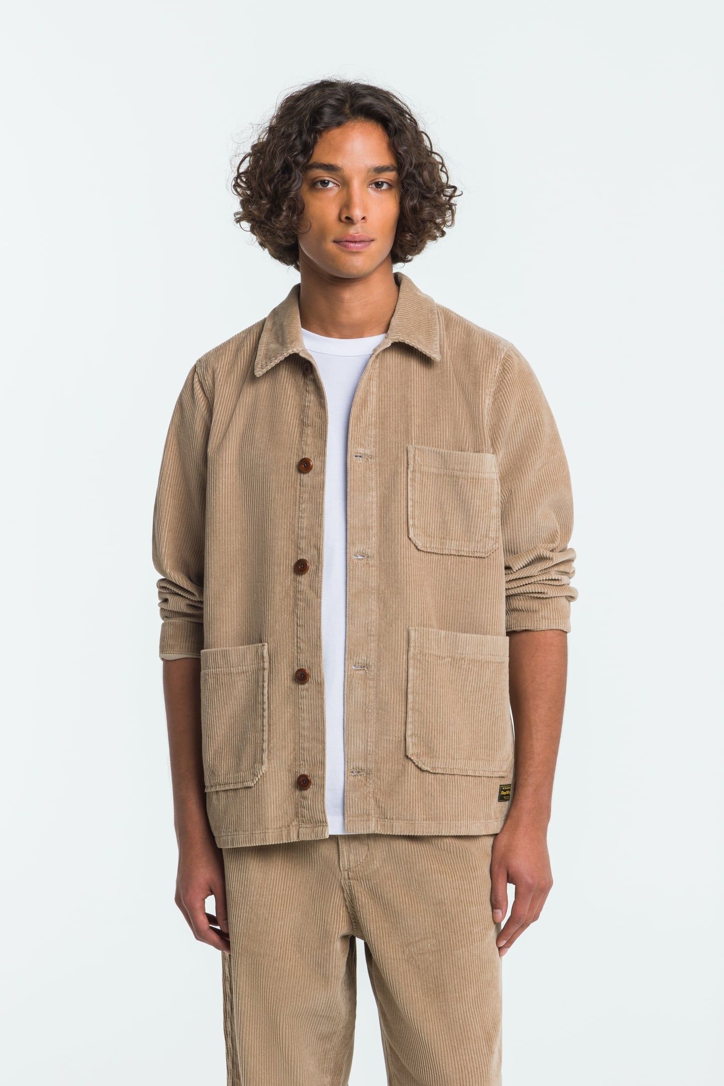 DUNCAN CORD JACKET SILVER MINK 1